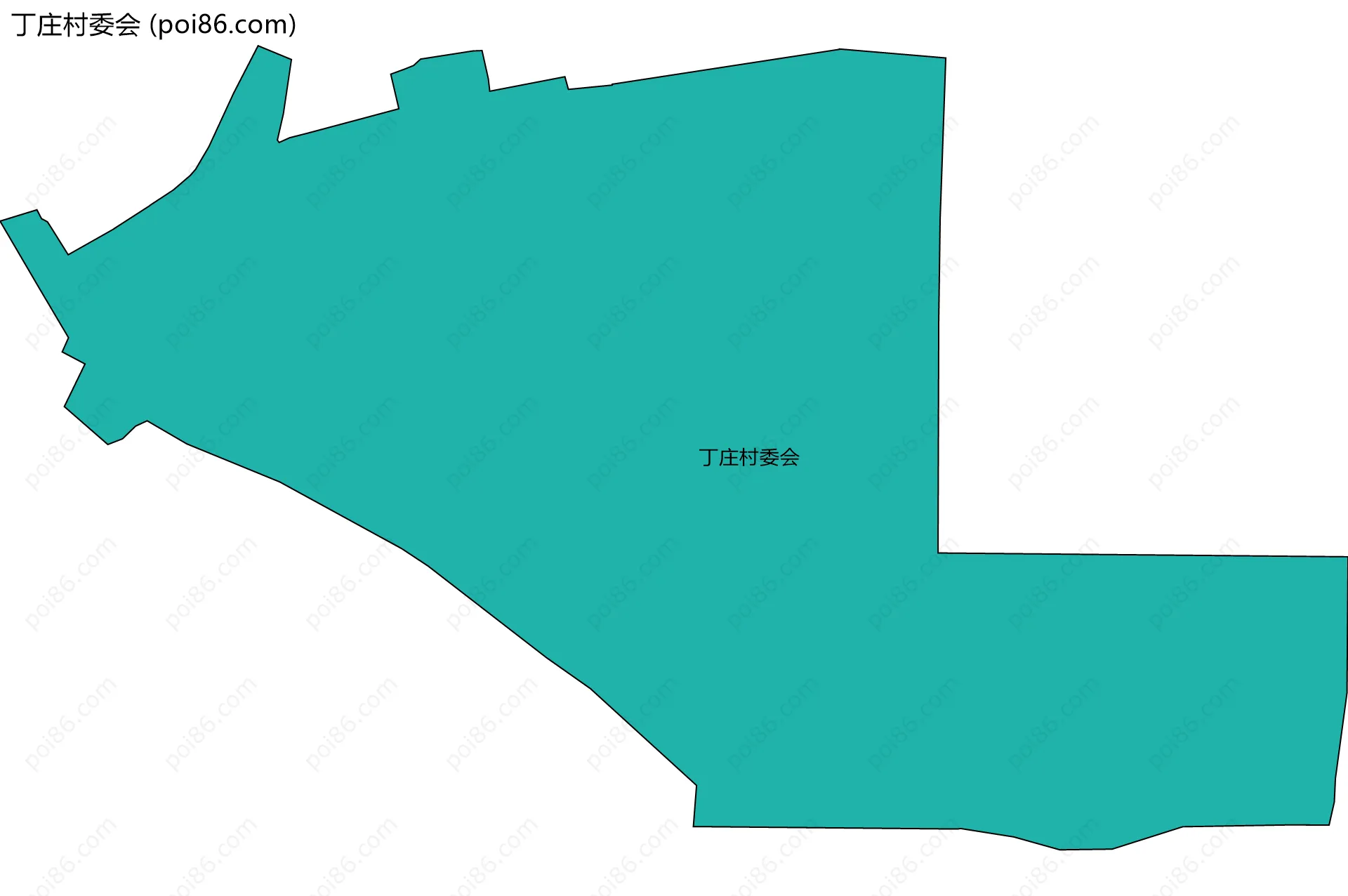 丁庄村委会边界地图
