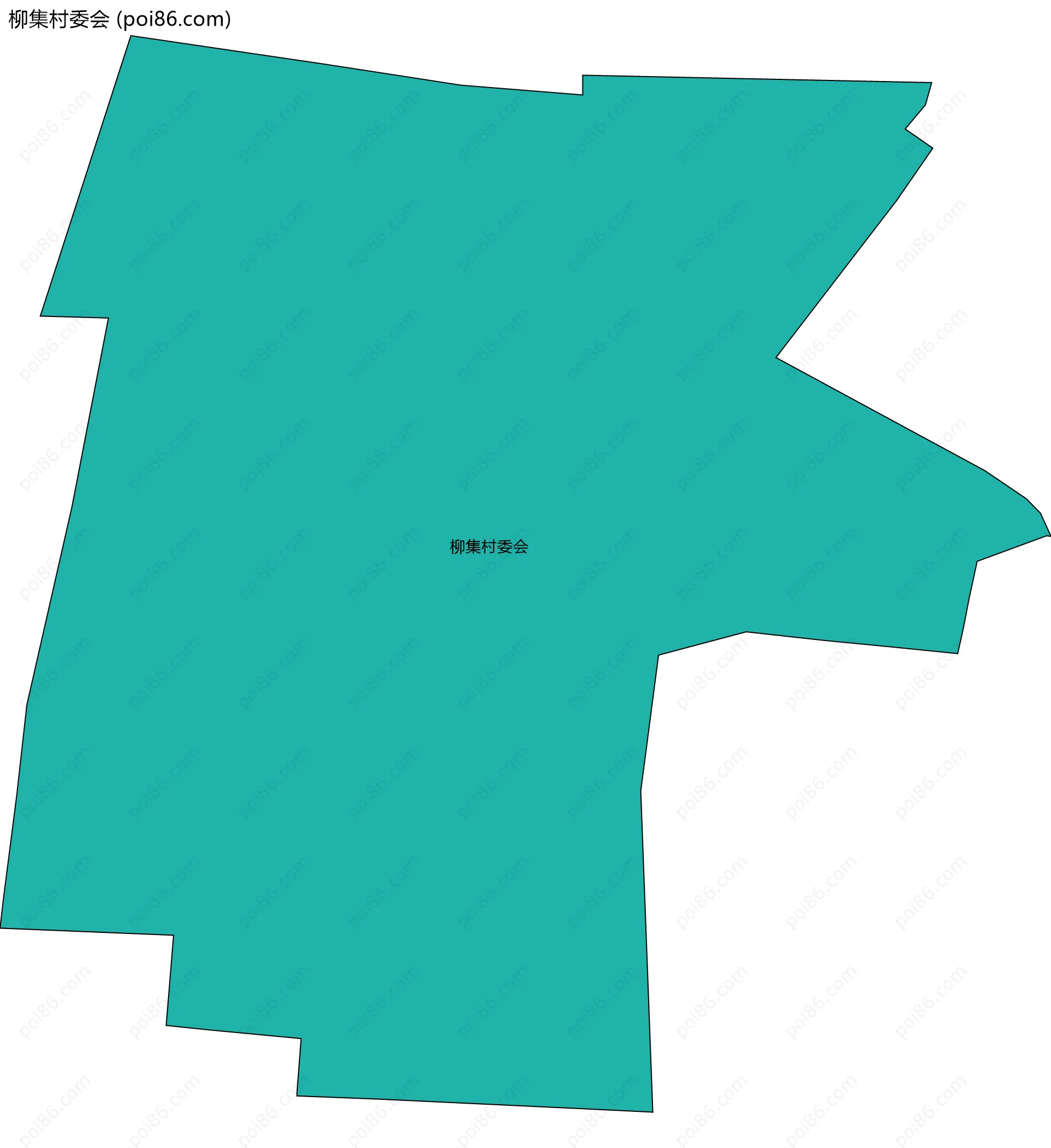 柳集村委会边界地图