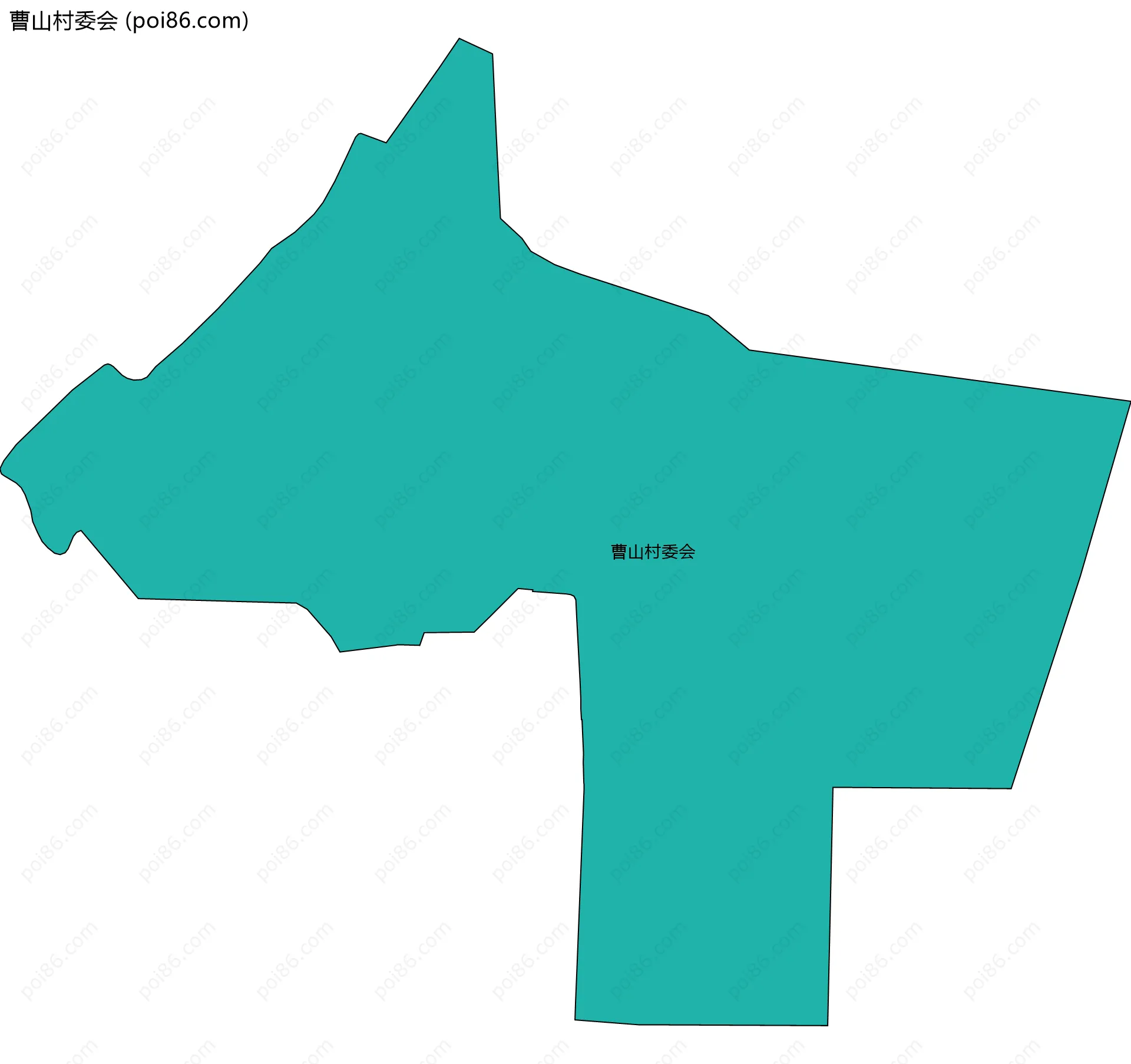 曹山村委会边界地图