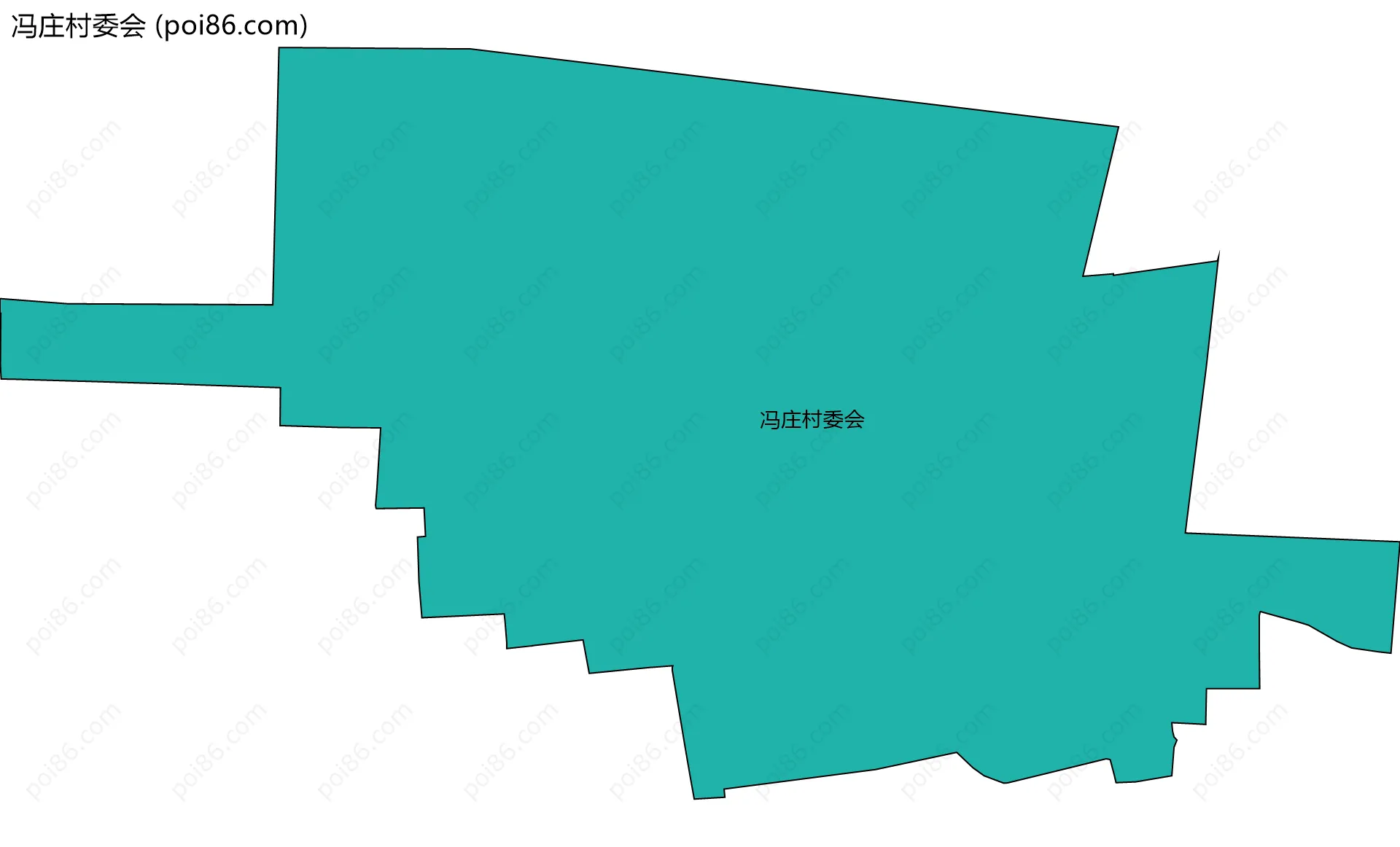 冯庄村委会边界地图