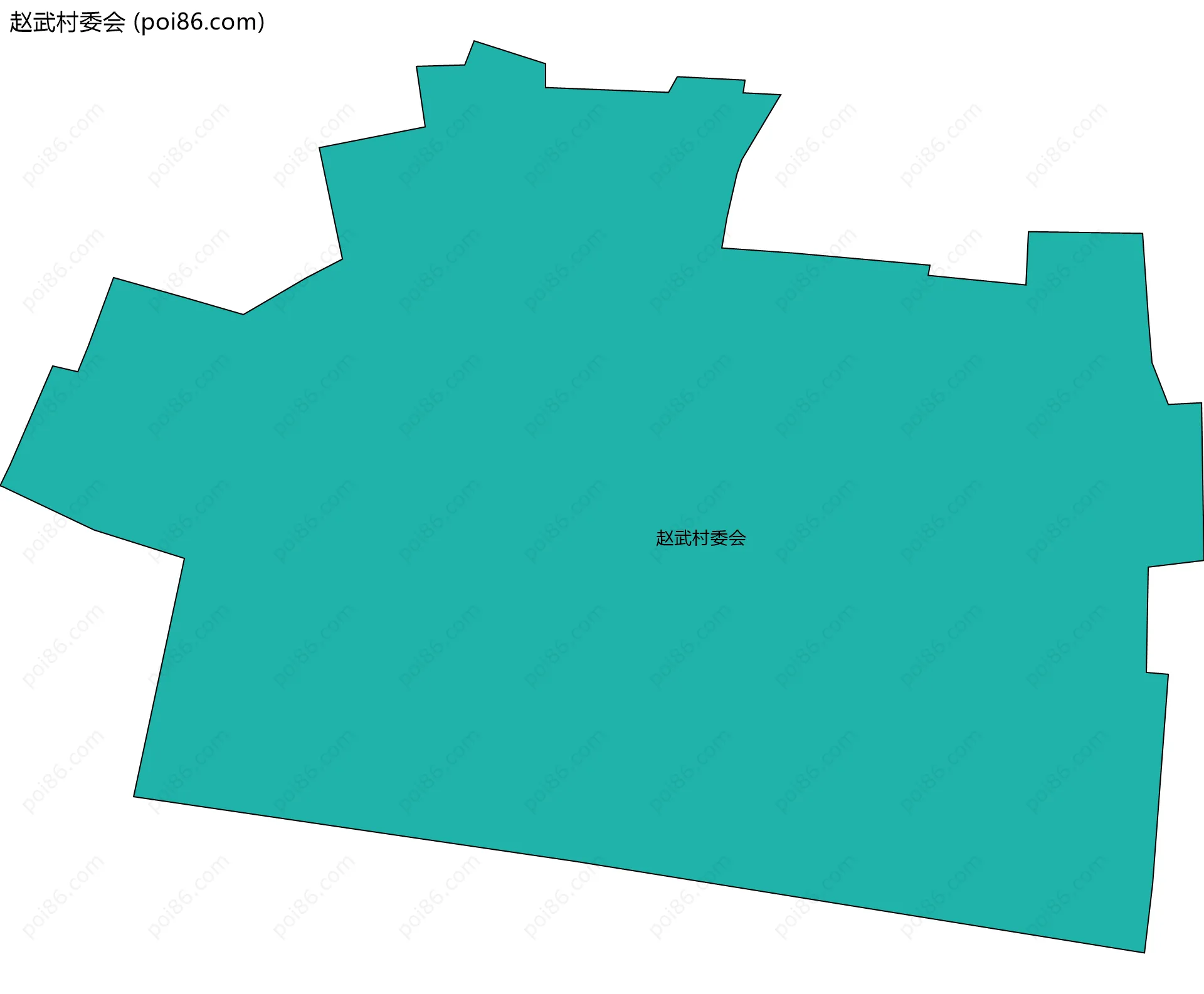 赵武村委会边界地图
