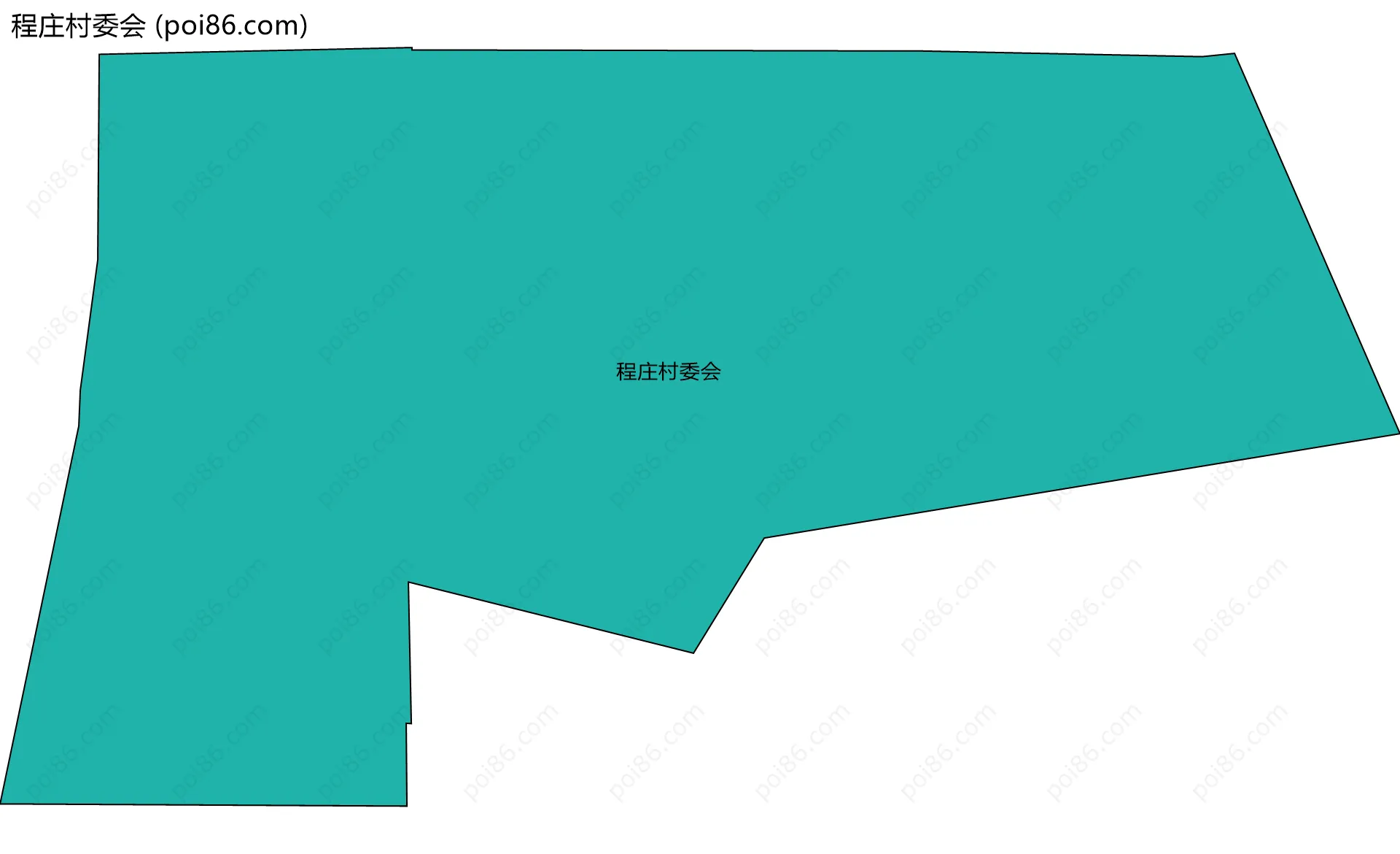 程庄村委会边界地图
