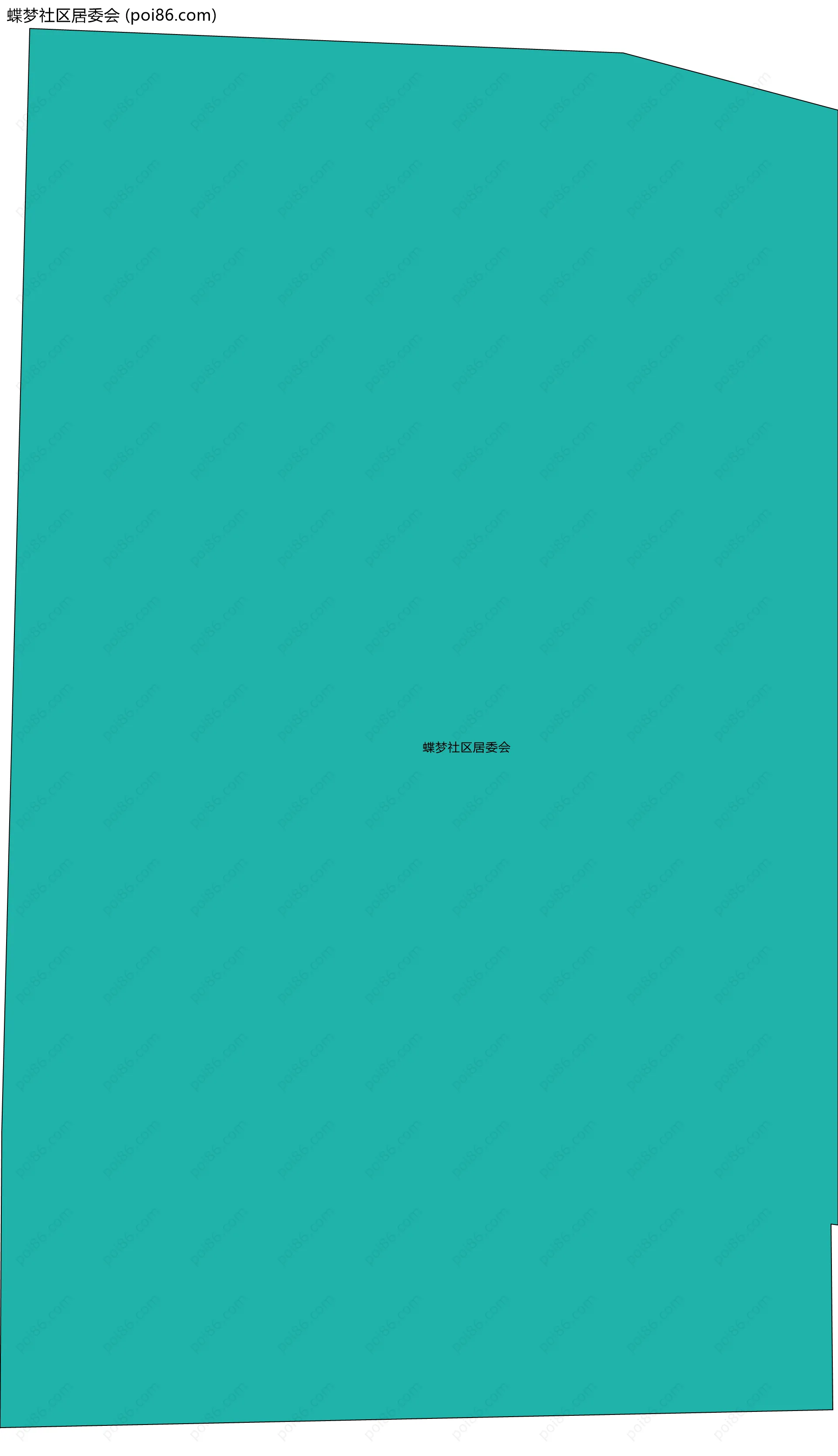 蝶梦社区居委会边界地图