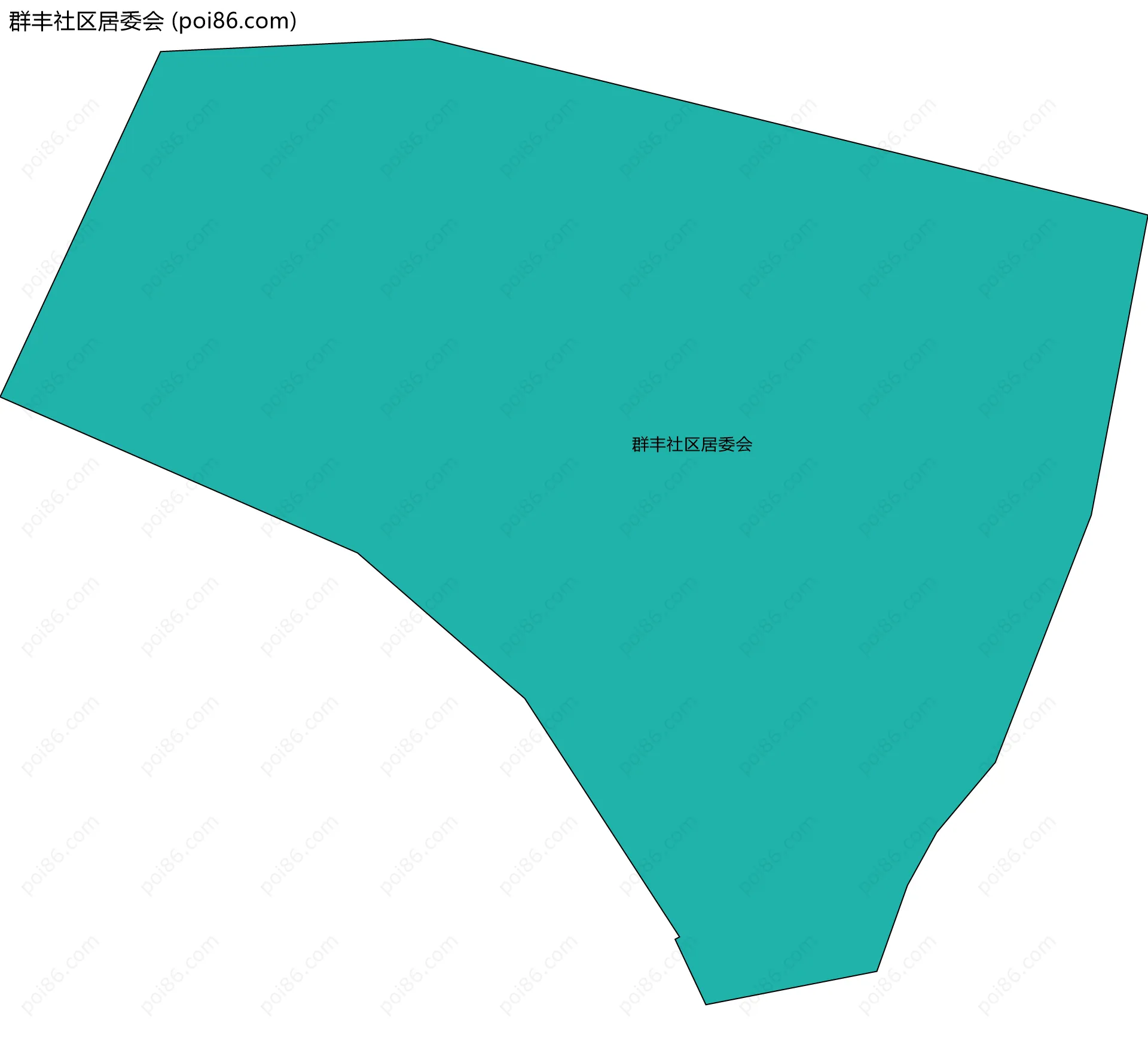 群丰社区居委会边界地图