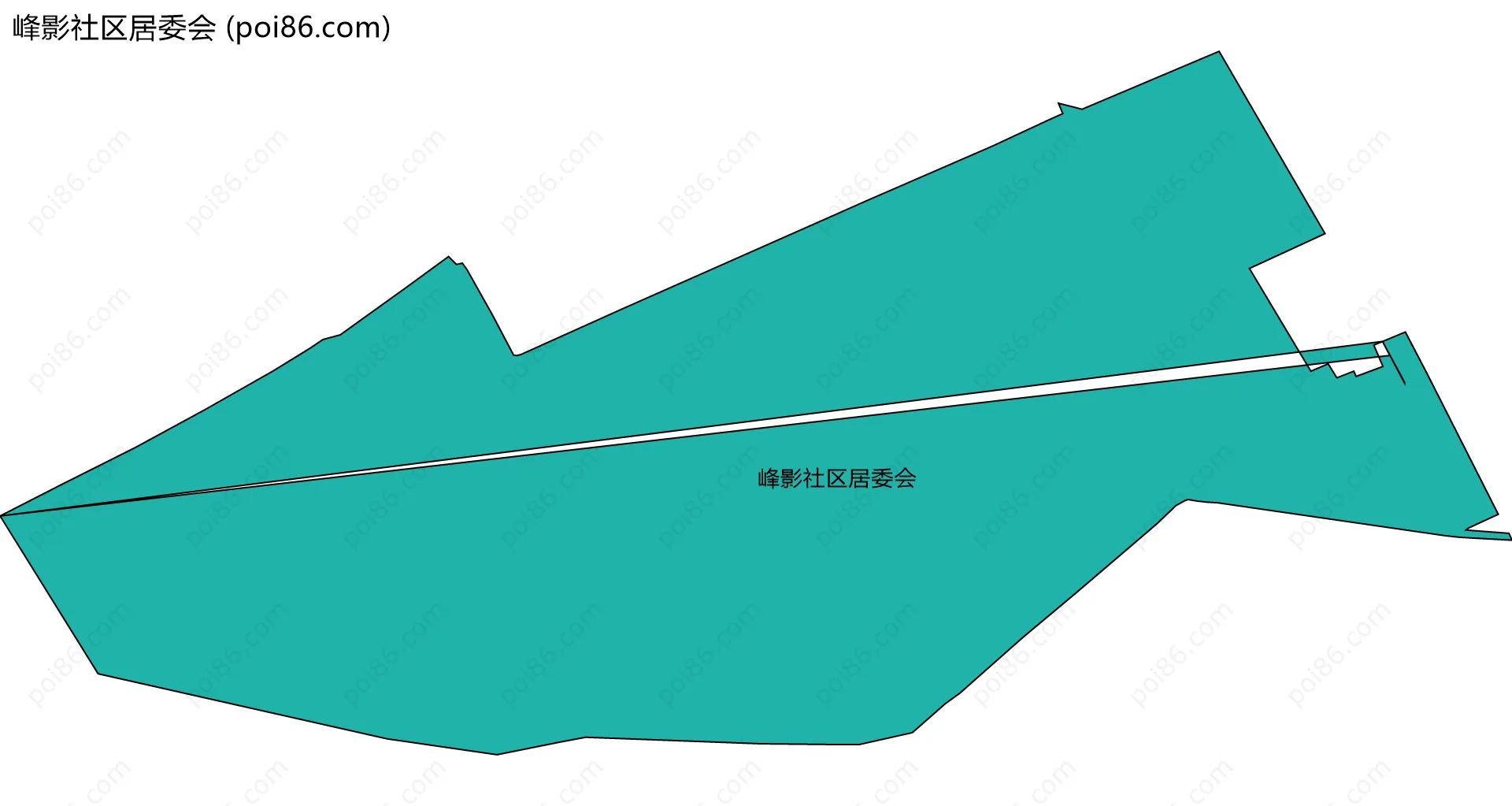 峰影社区居委会边界地图