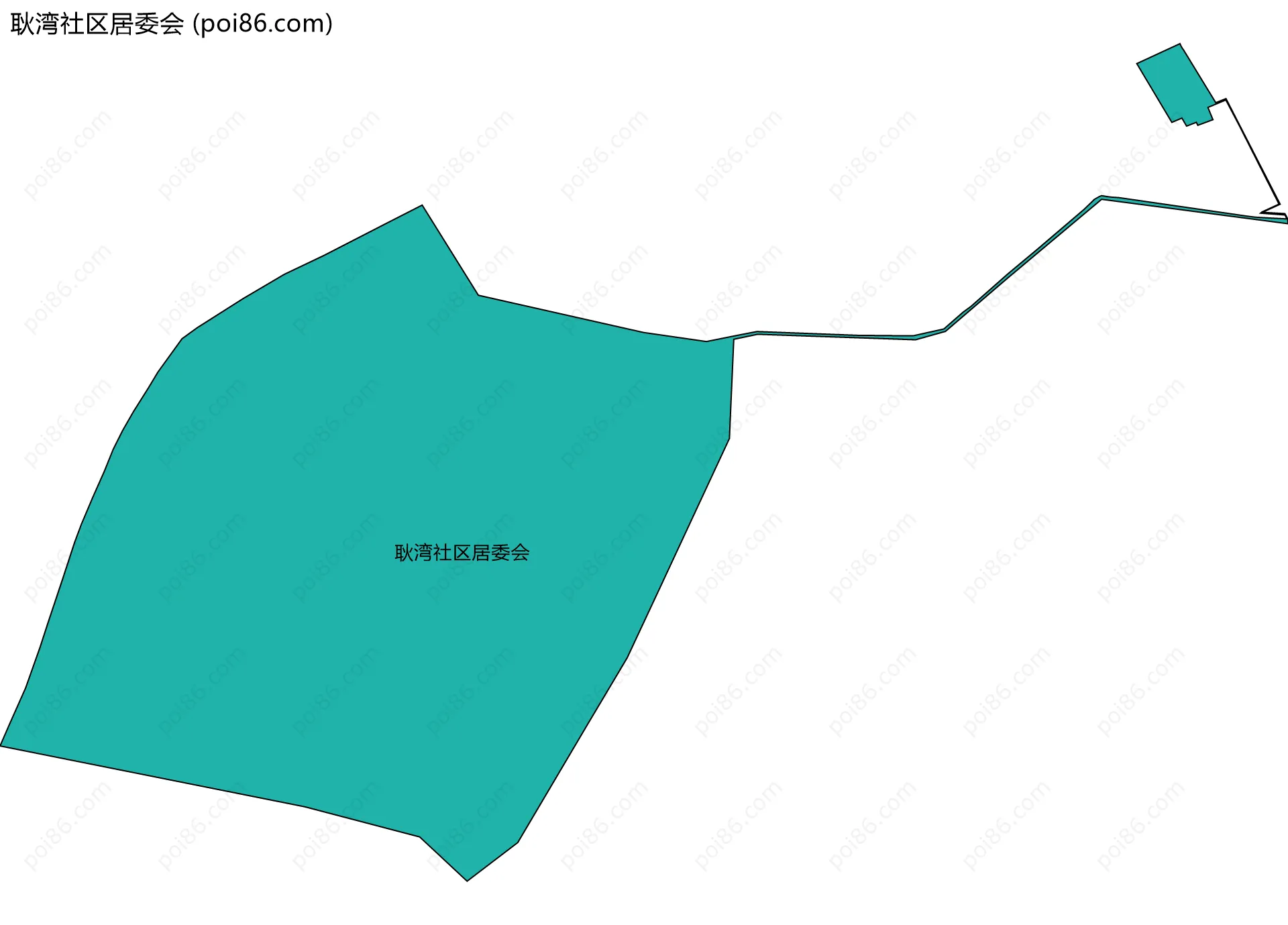 耿湾社区居委会边界地图