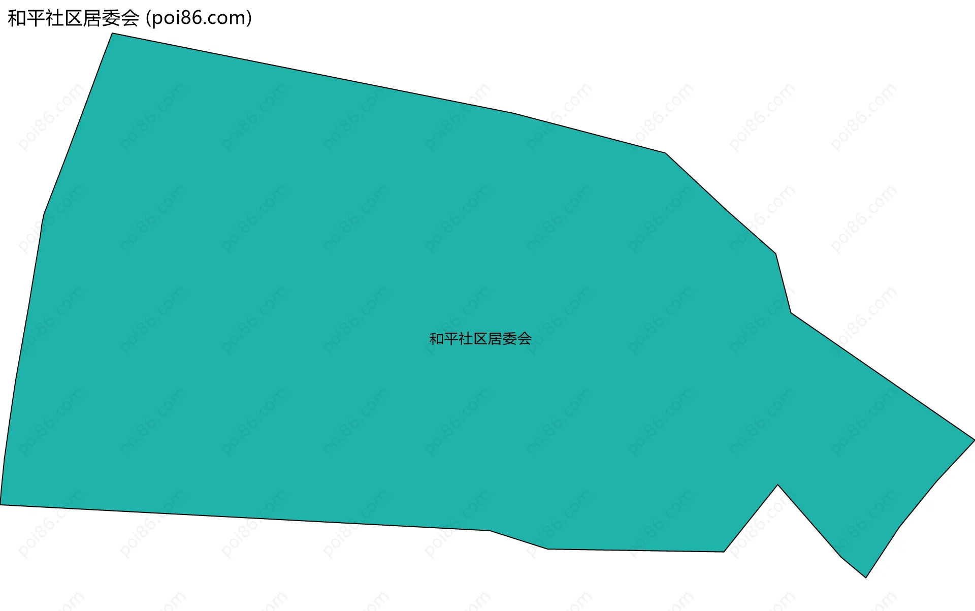 和平社区居委会边界地图