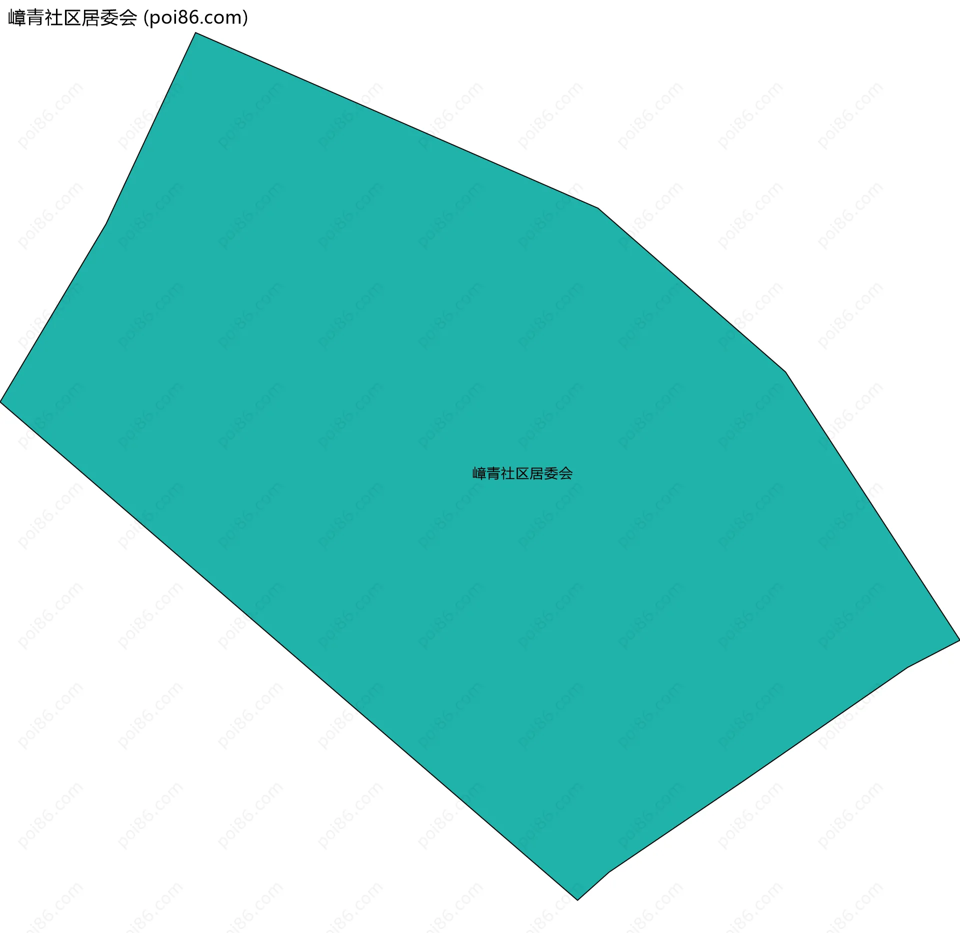 嶂青社区居委会边界地图