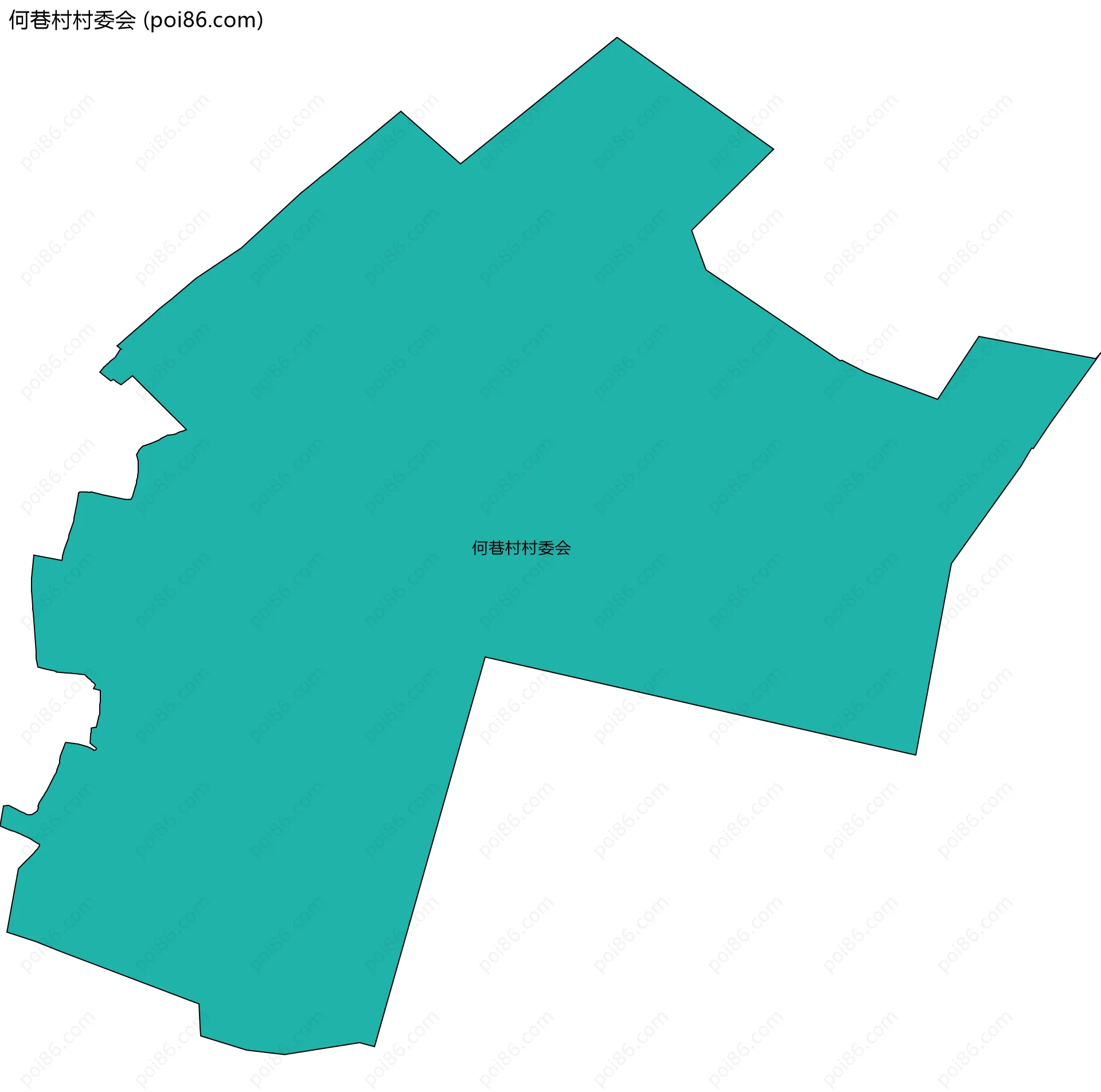 何巷村村委会边界地图