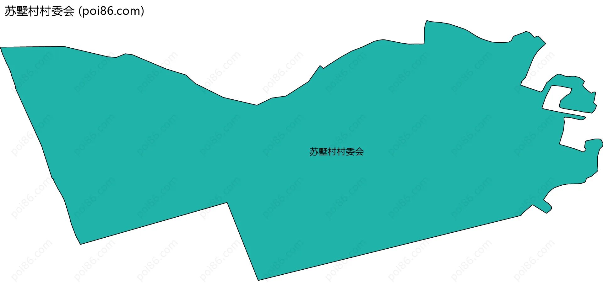 苏墅村村委会边界地图
