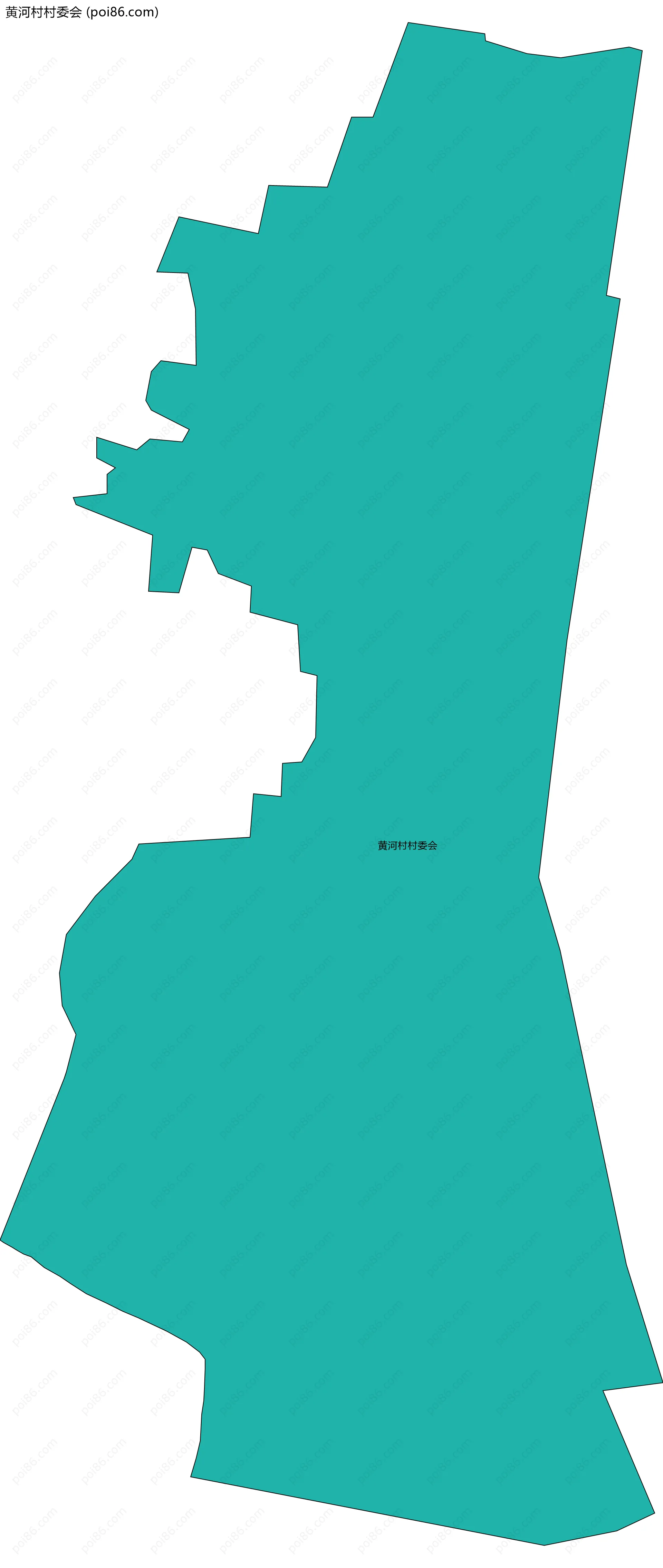 黄河村村委会边界地图