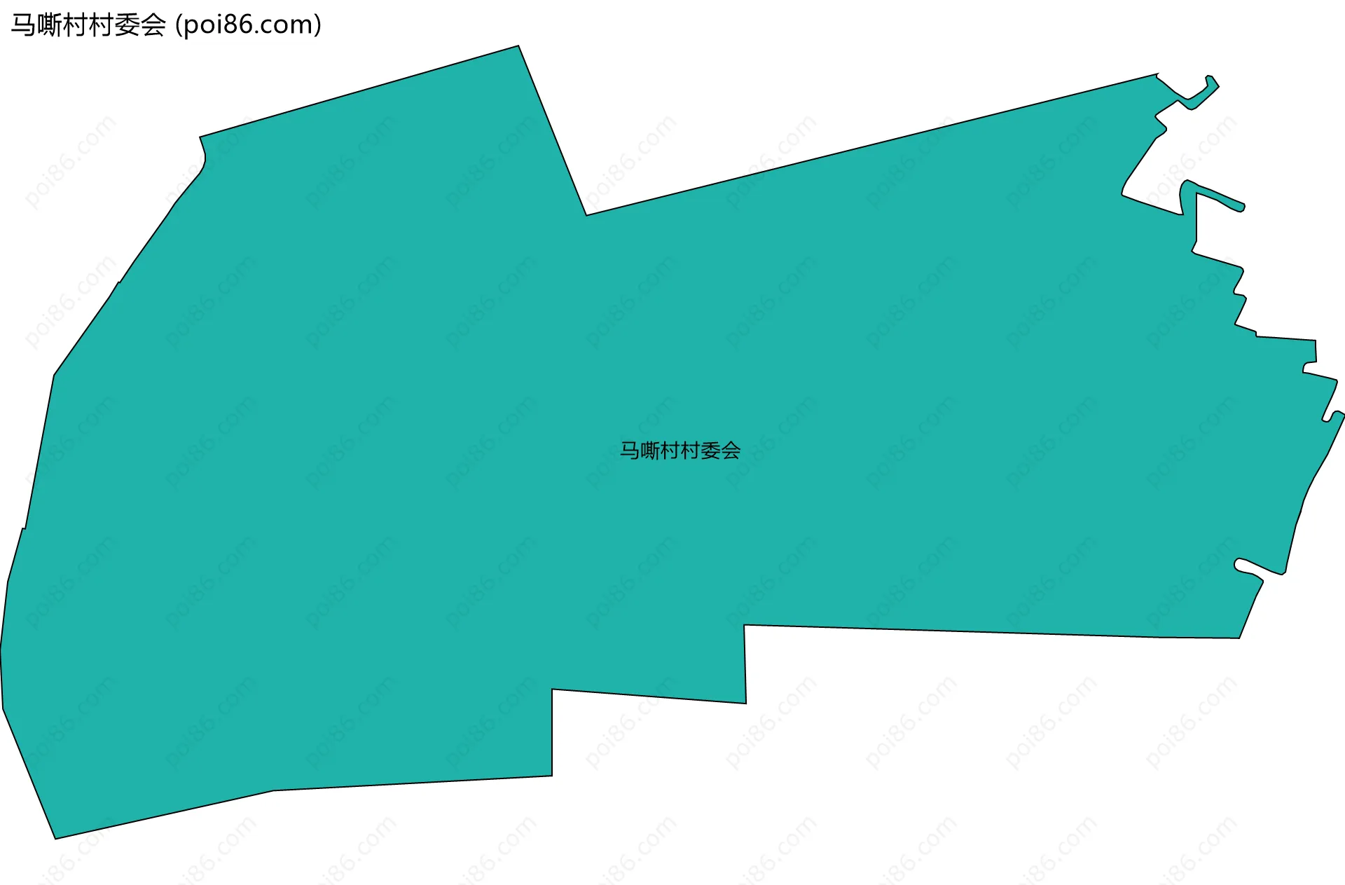 马嘶村村委会边界地图