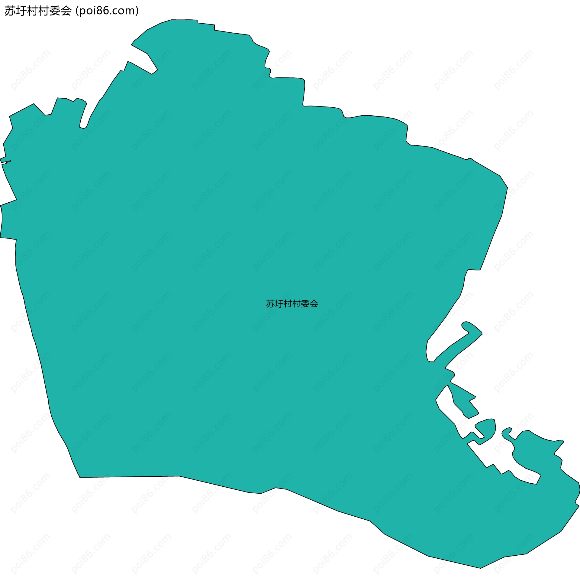 苏圩村村委会边界地图