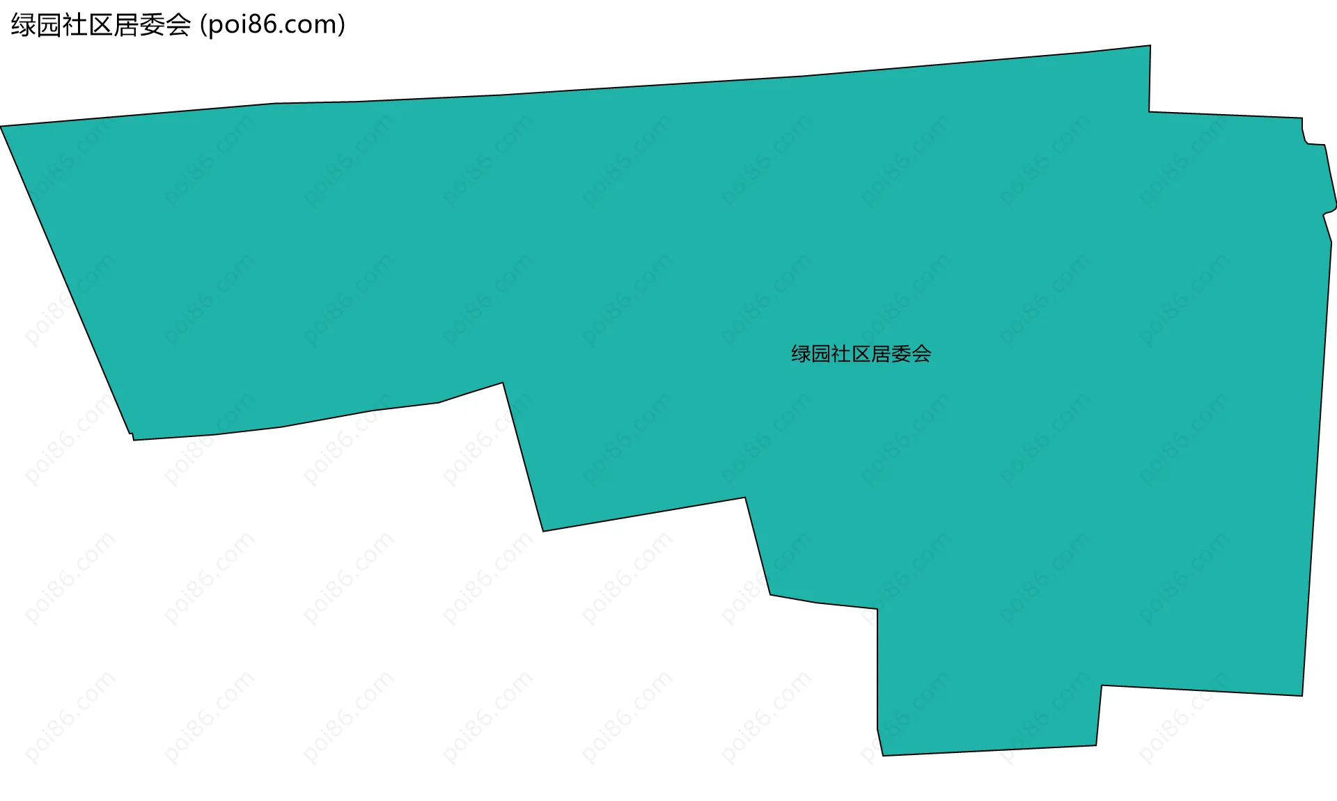 绿园社区居委会边界地图
