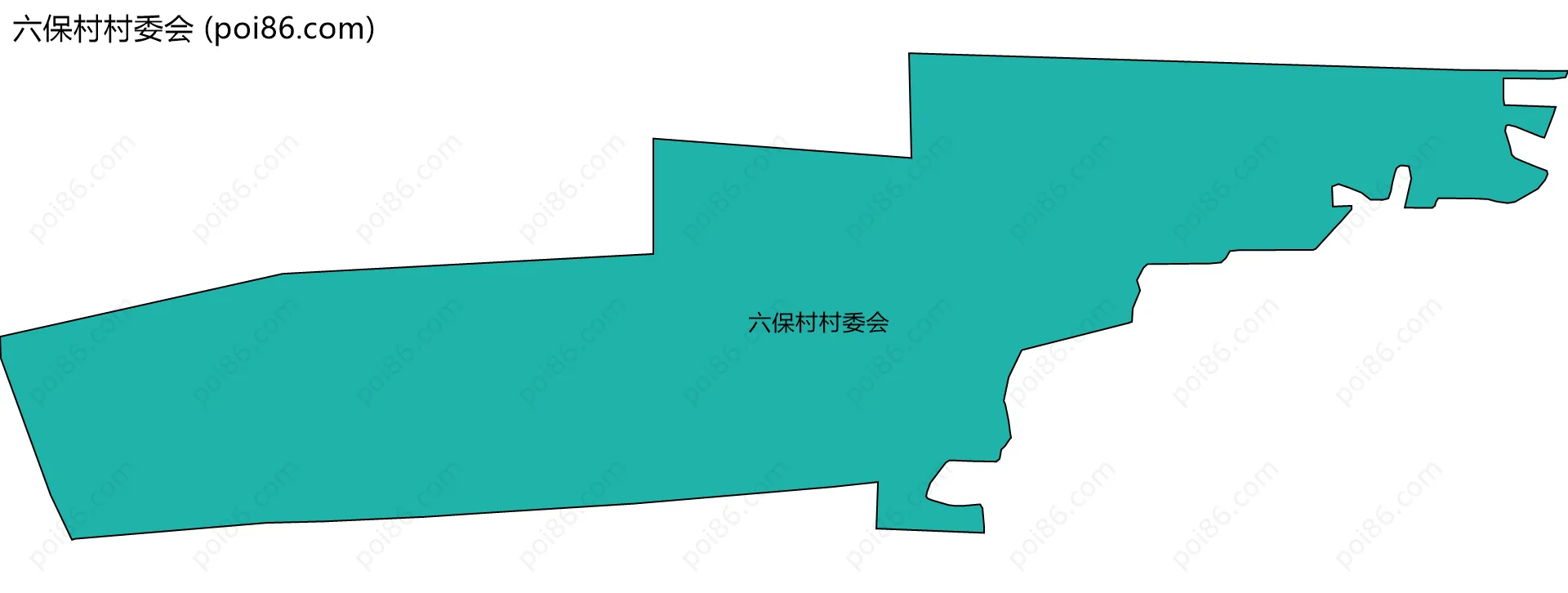 六保村村委会边界地图