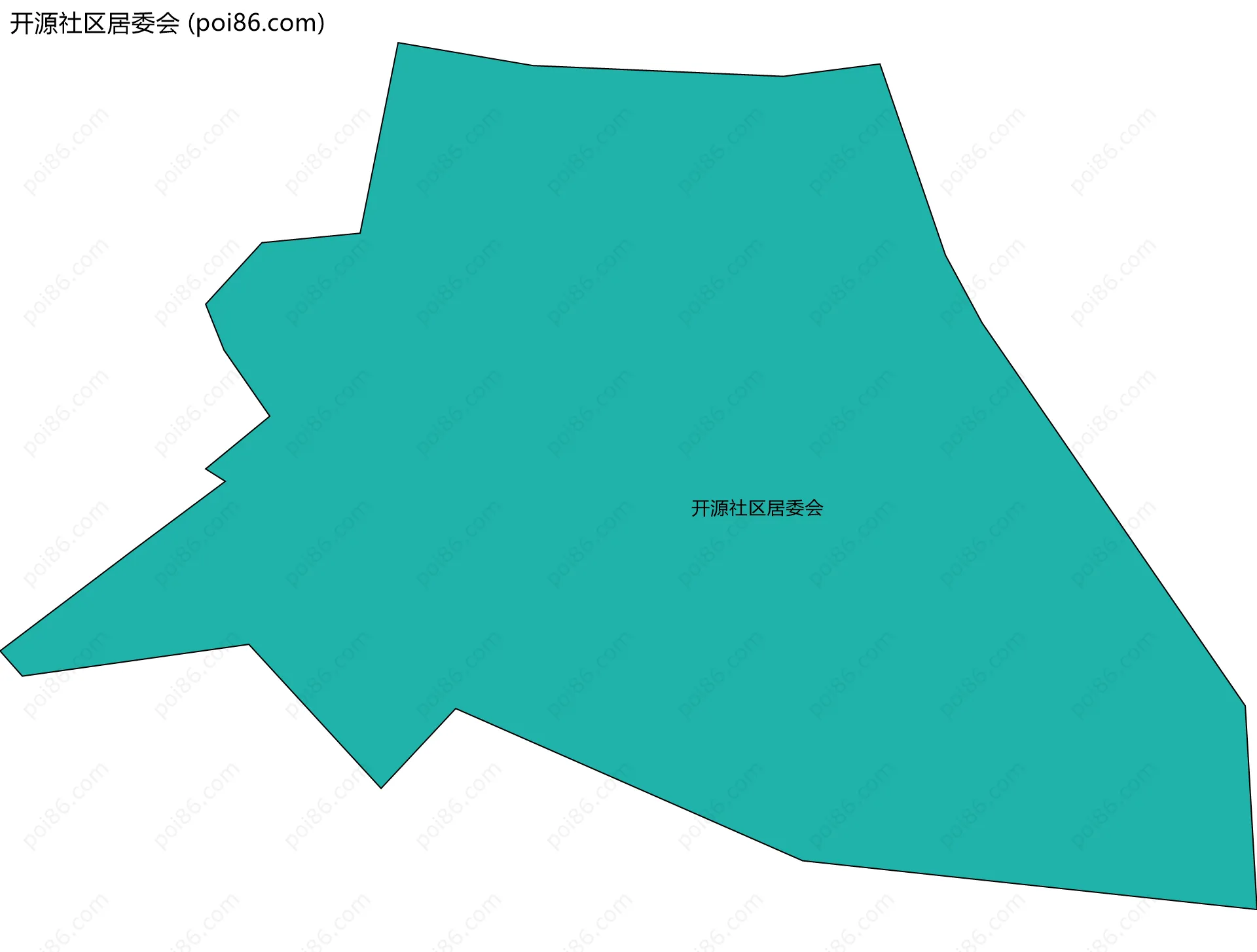 开源社区居委会边界地图