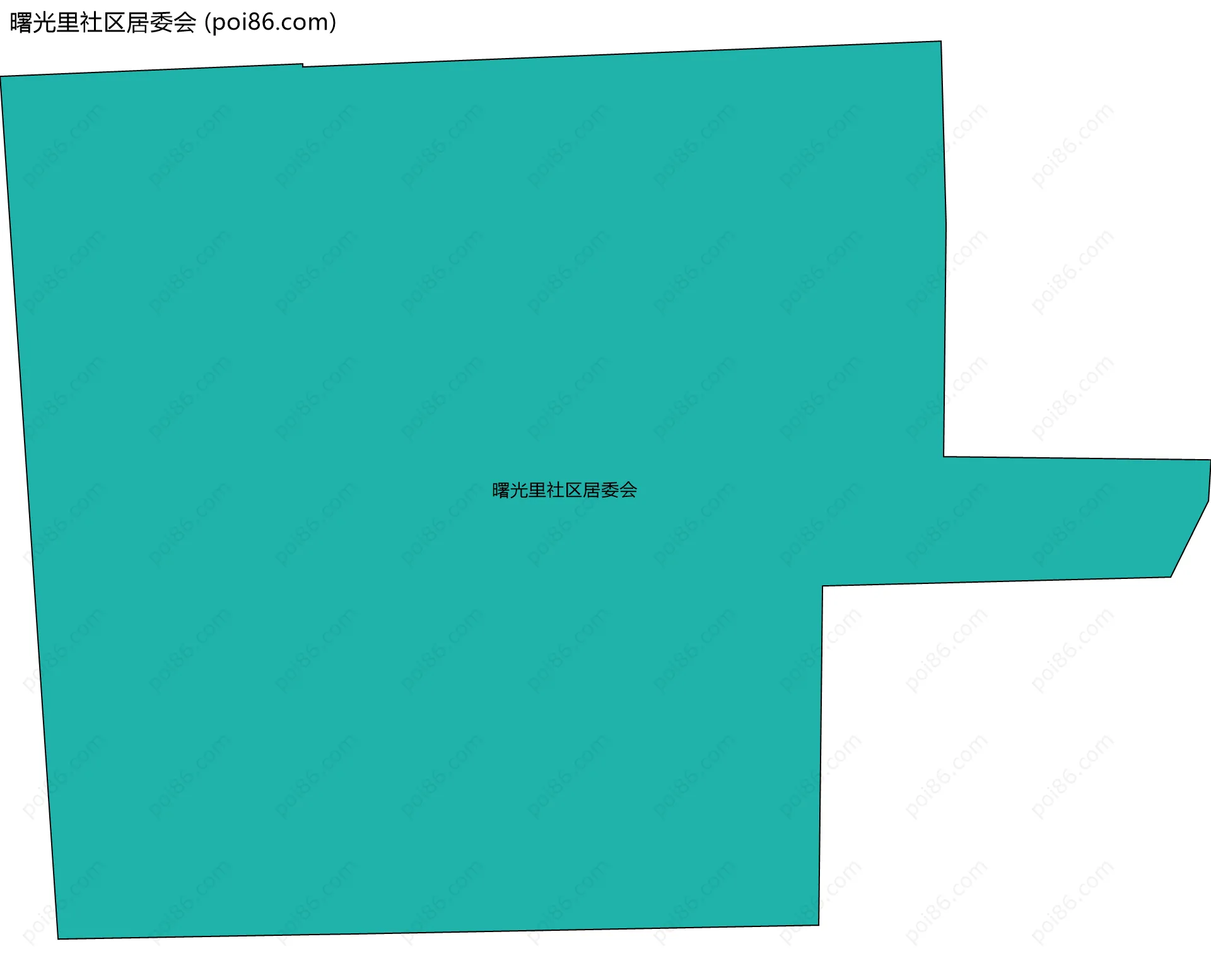 曙光里社区居委会边界地图