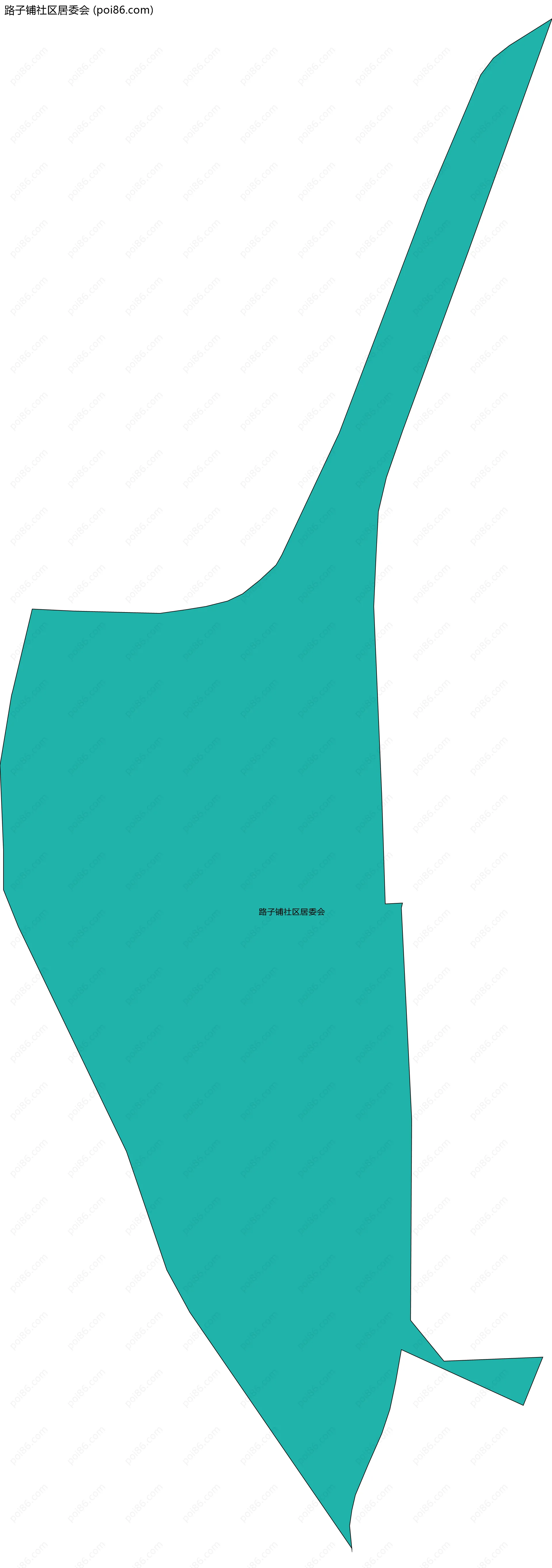 路子铺社区居委会边界地图