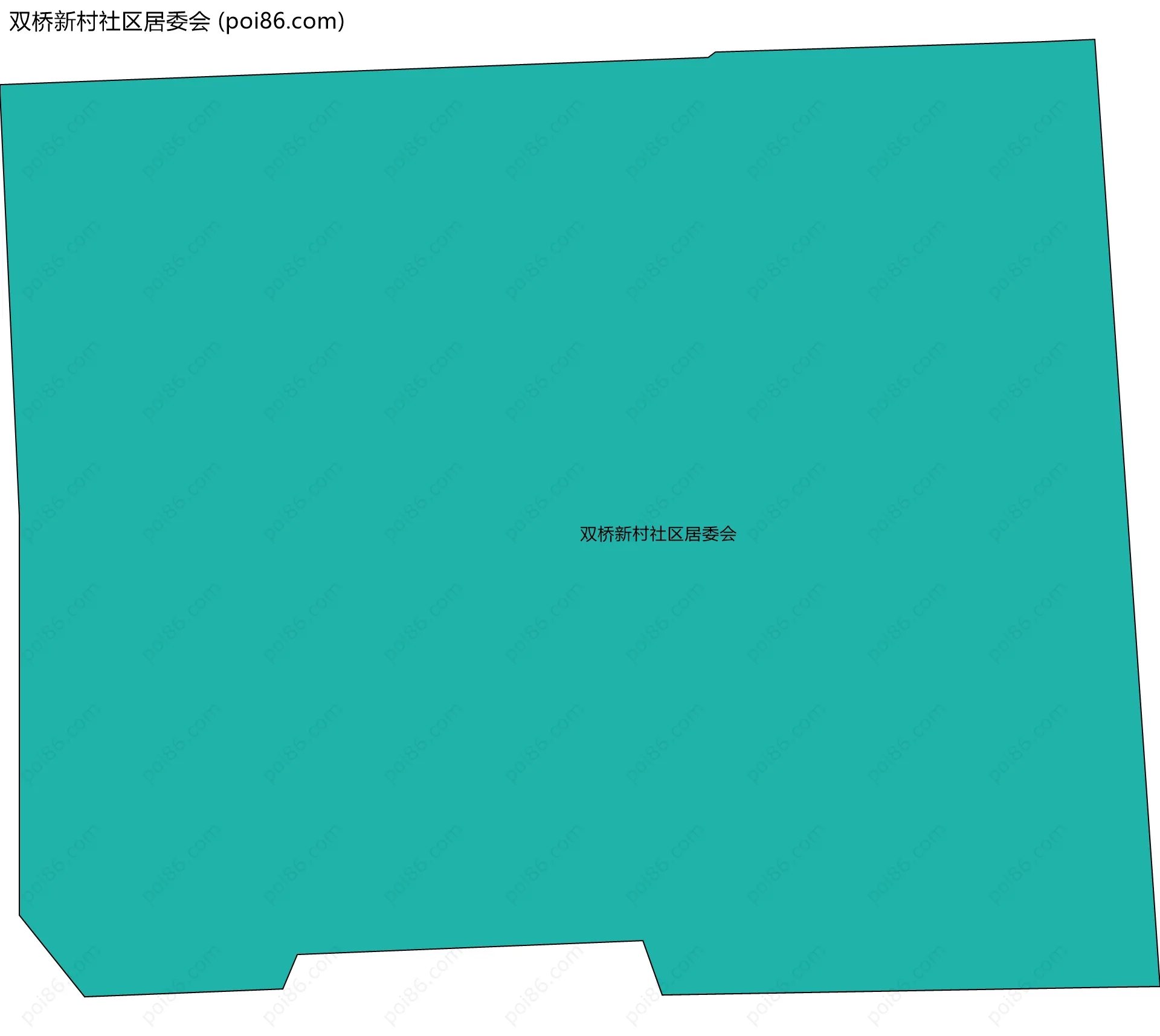 双桥新村社区居委会边界地图