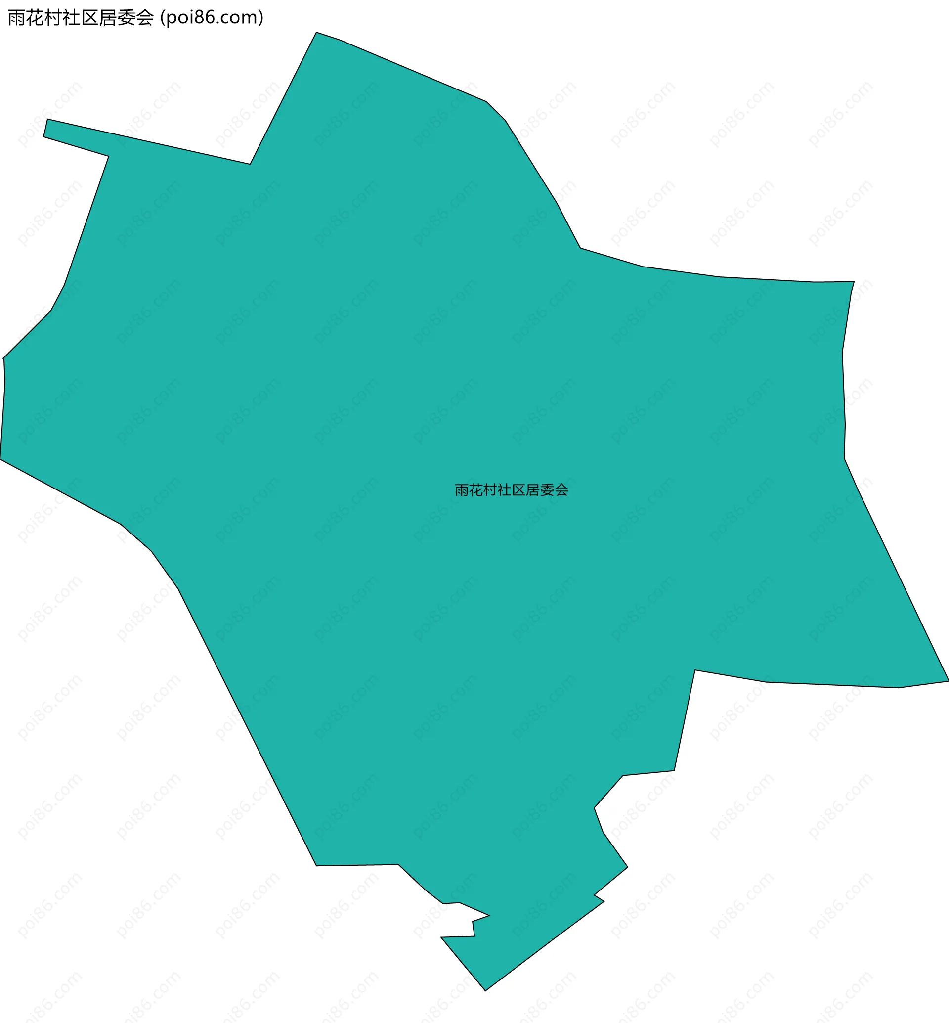雨花村社区居委会边界地图