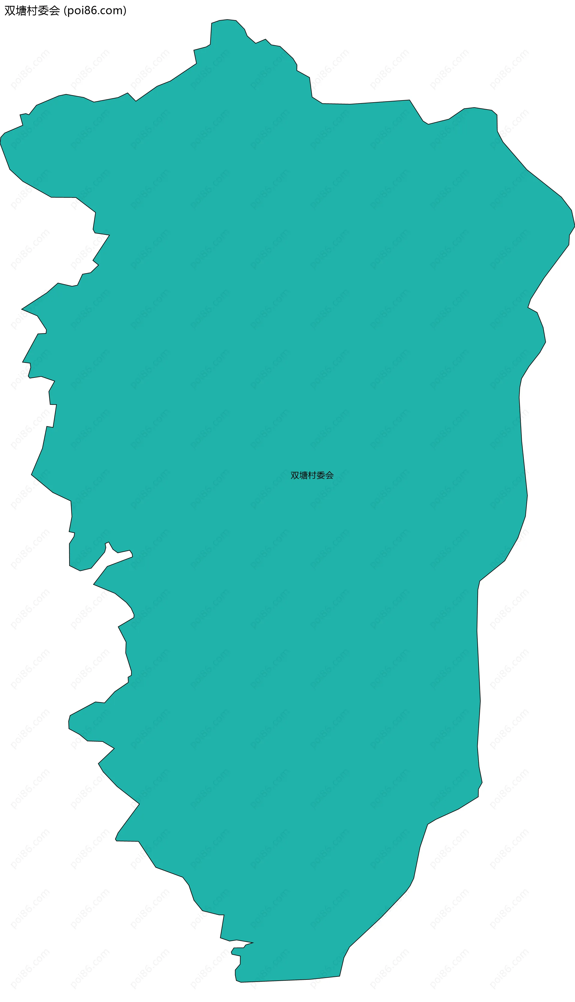 双塘村委会边界地图