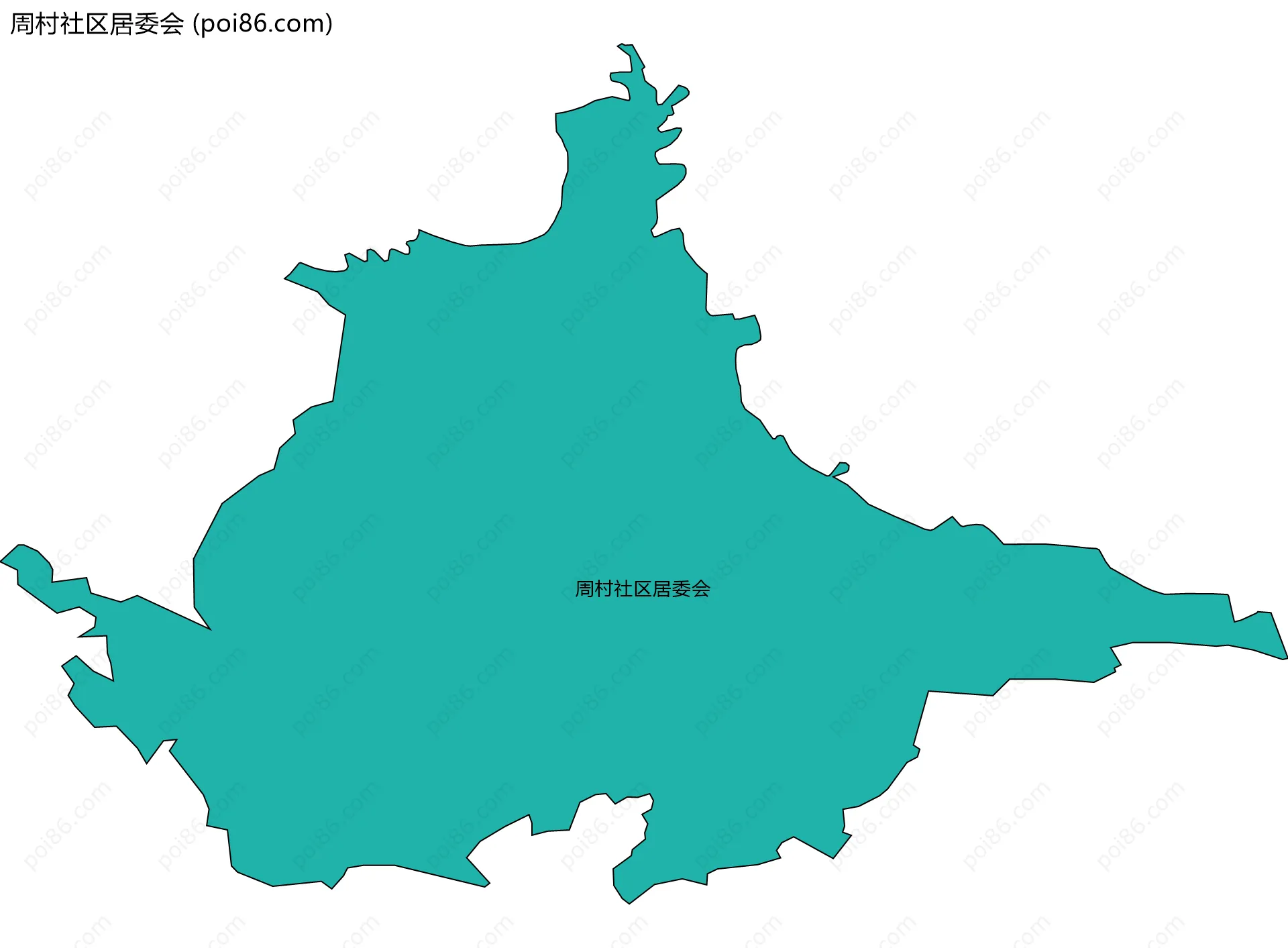 周村社区居委会边界地图