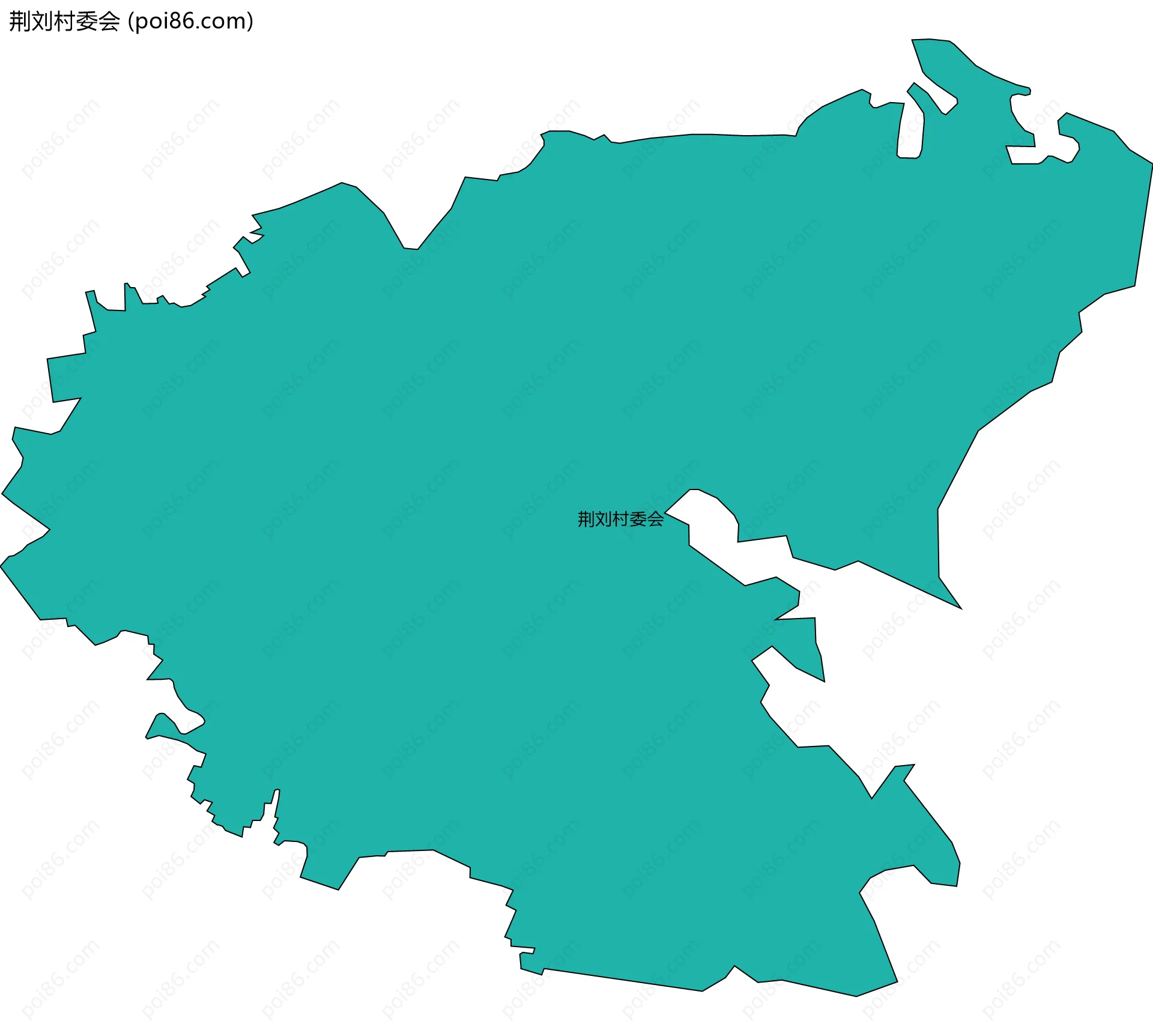 荆刘村委会边界地图