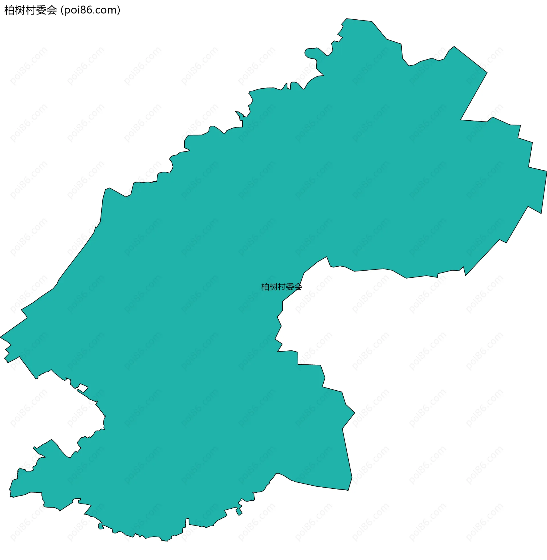 柏树村委会边界地图