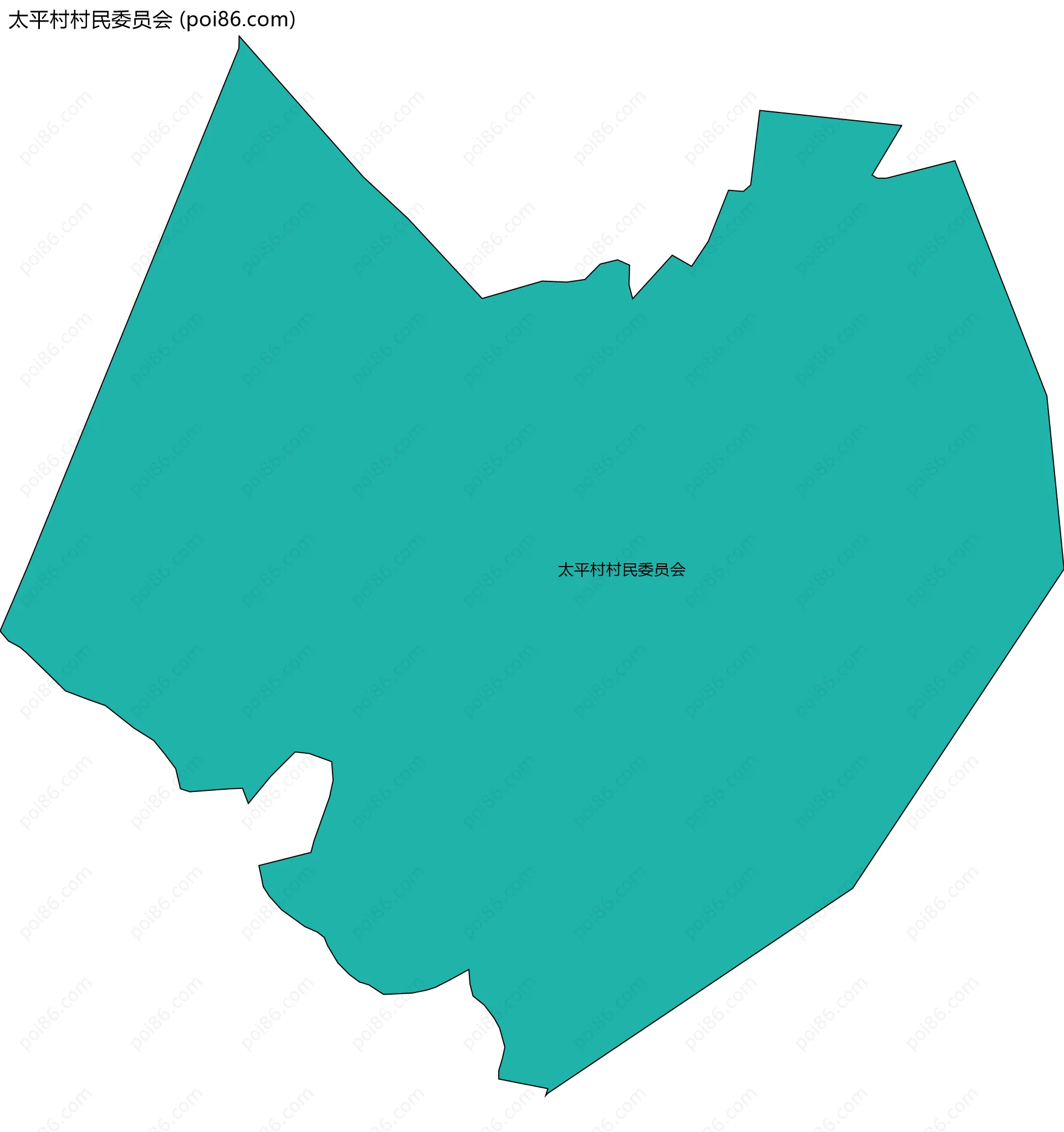 太平村村民委员会边界地图