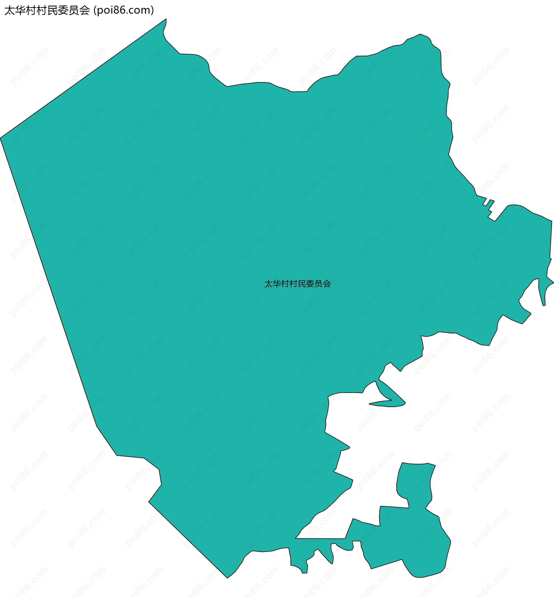 太华村村民委员会边界地图