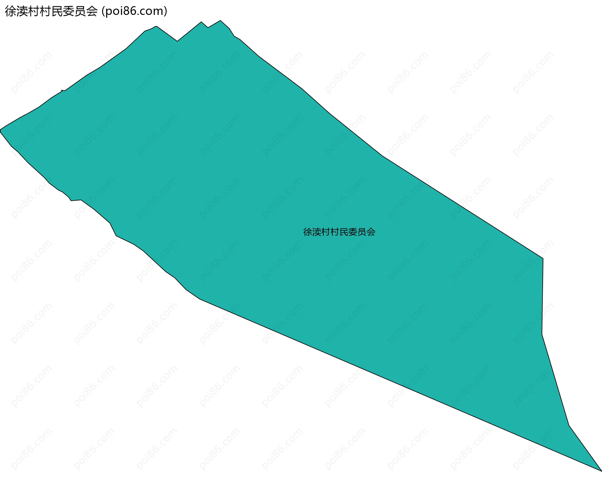 徐渎村村民委员会边界地图