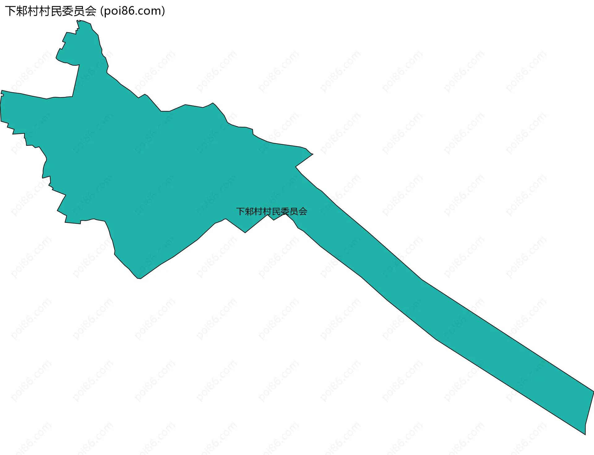 下邾村村民委员会边界地图