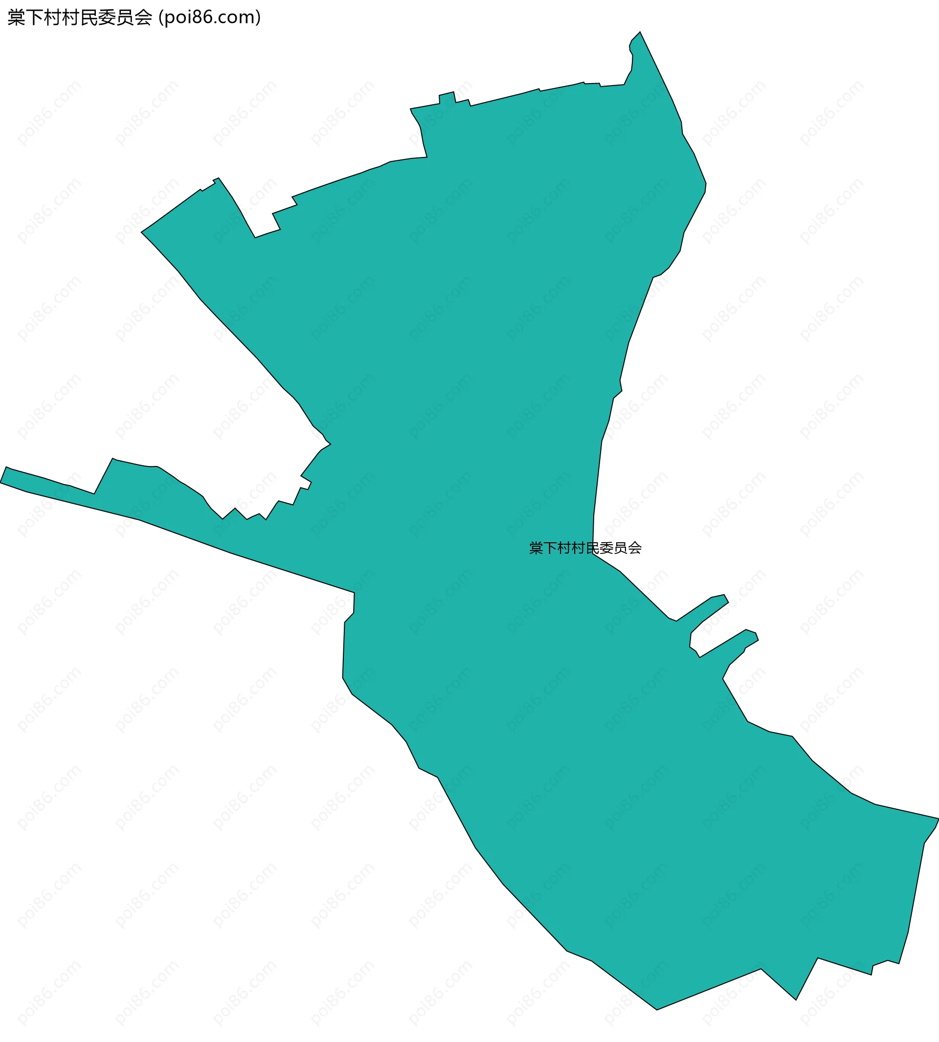 棠下村村民委员会边界地图