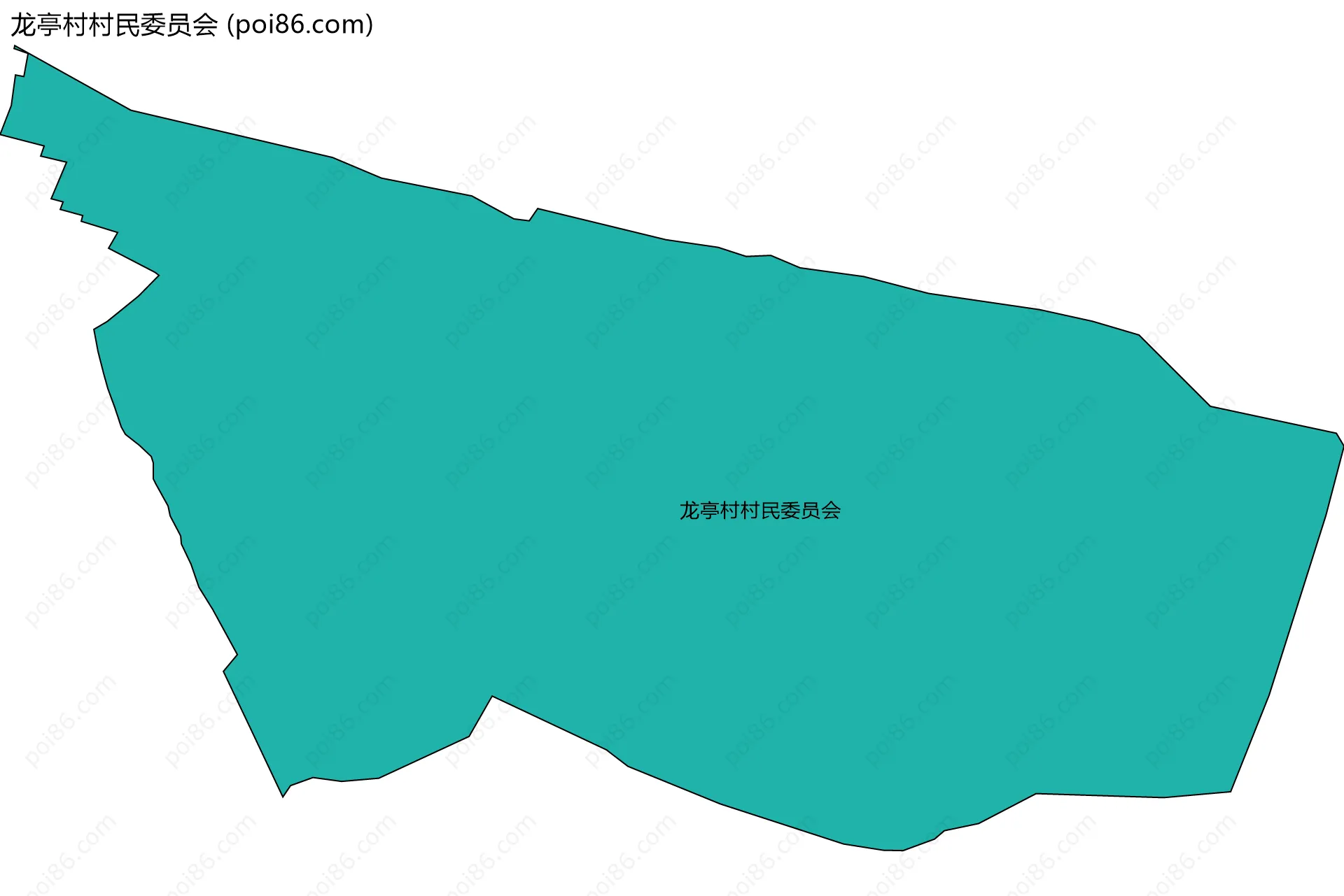 龙亭村村民委员会边界地图