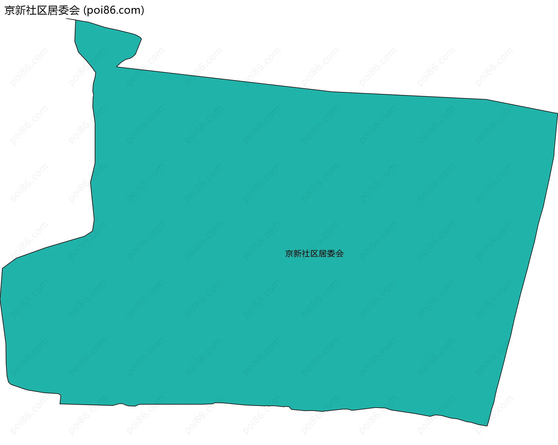 京新社区居委会边界地图