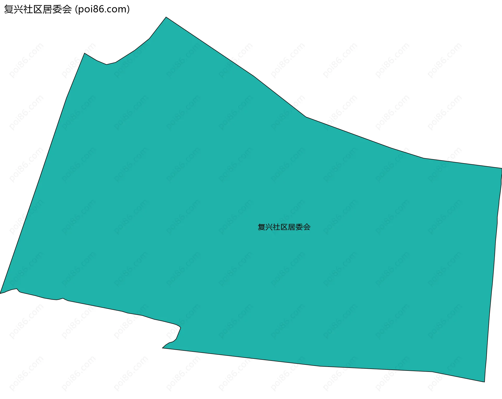 复兴社区居委会边界地图