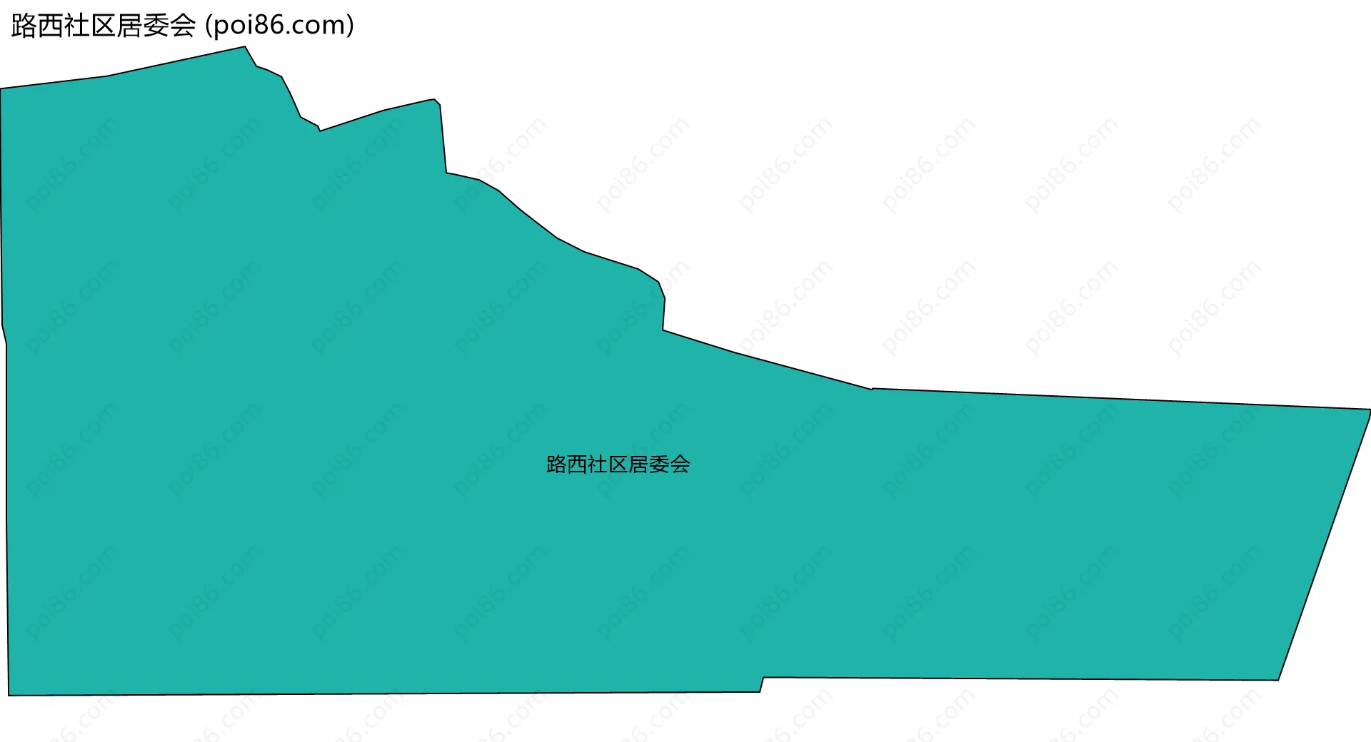 路西社区居委会边界地图