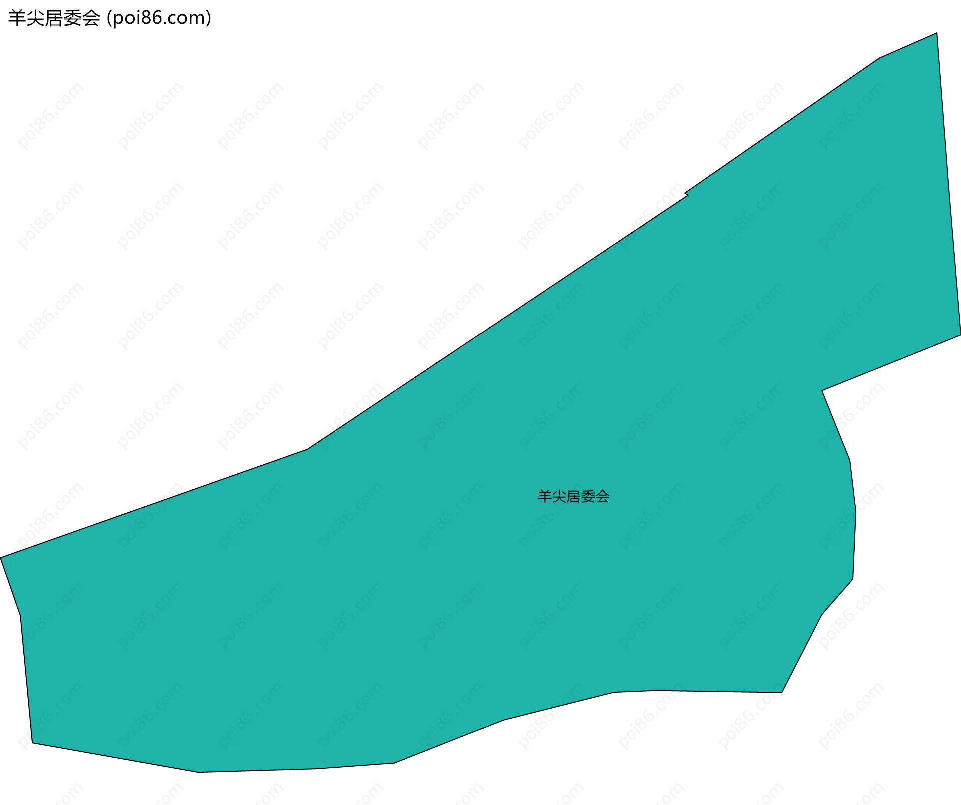 羊尖居委会边界地图