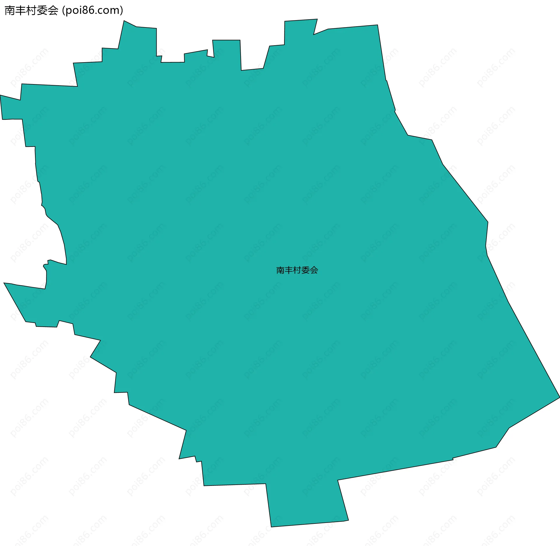 南丰村委会边界地图