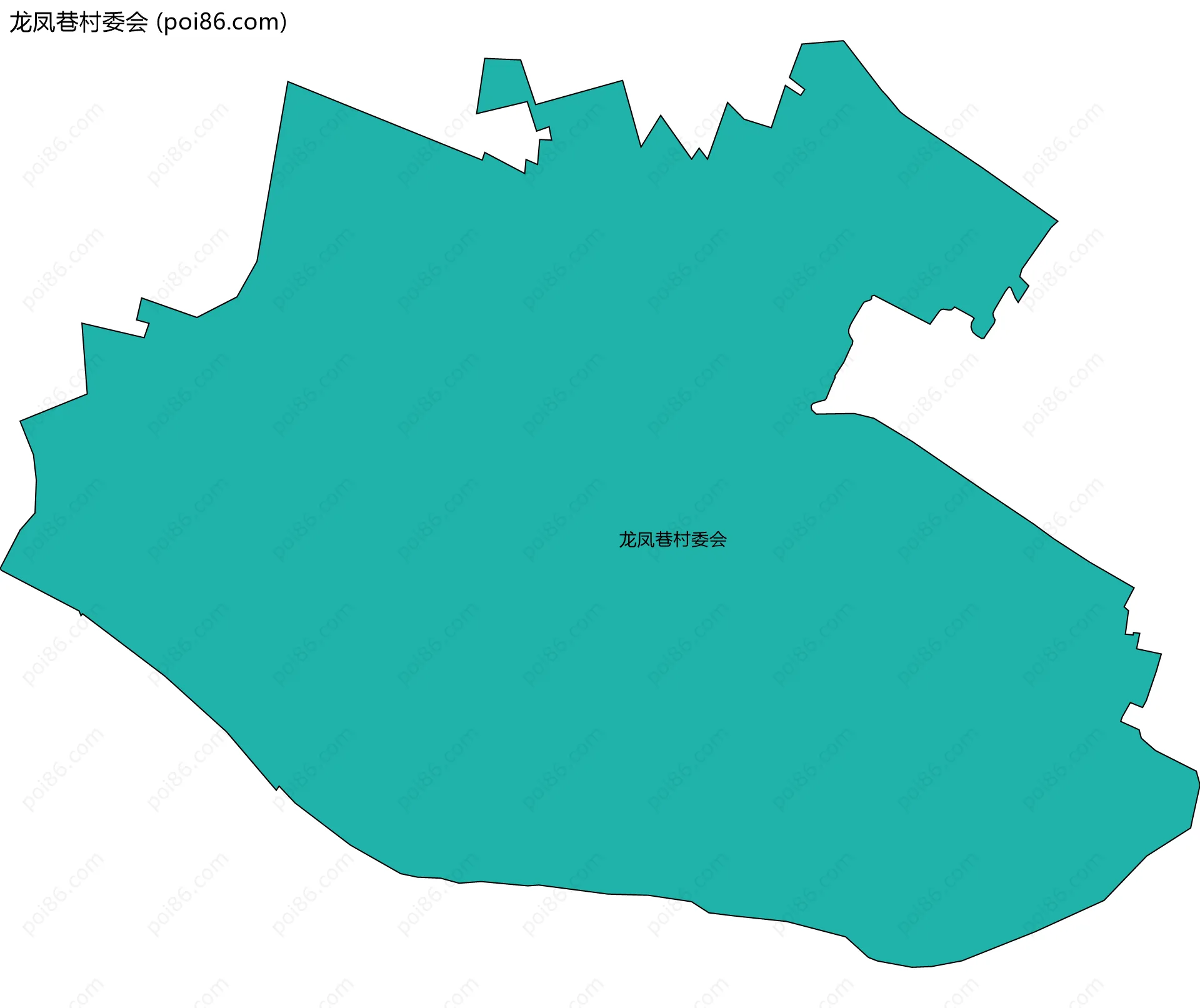 龙凤巷村委会边界地图