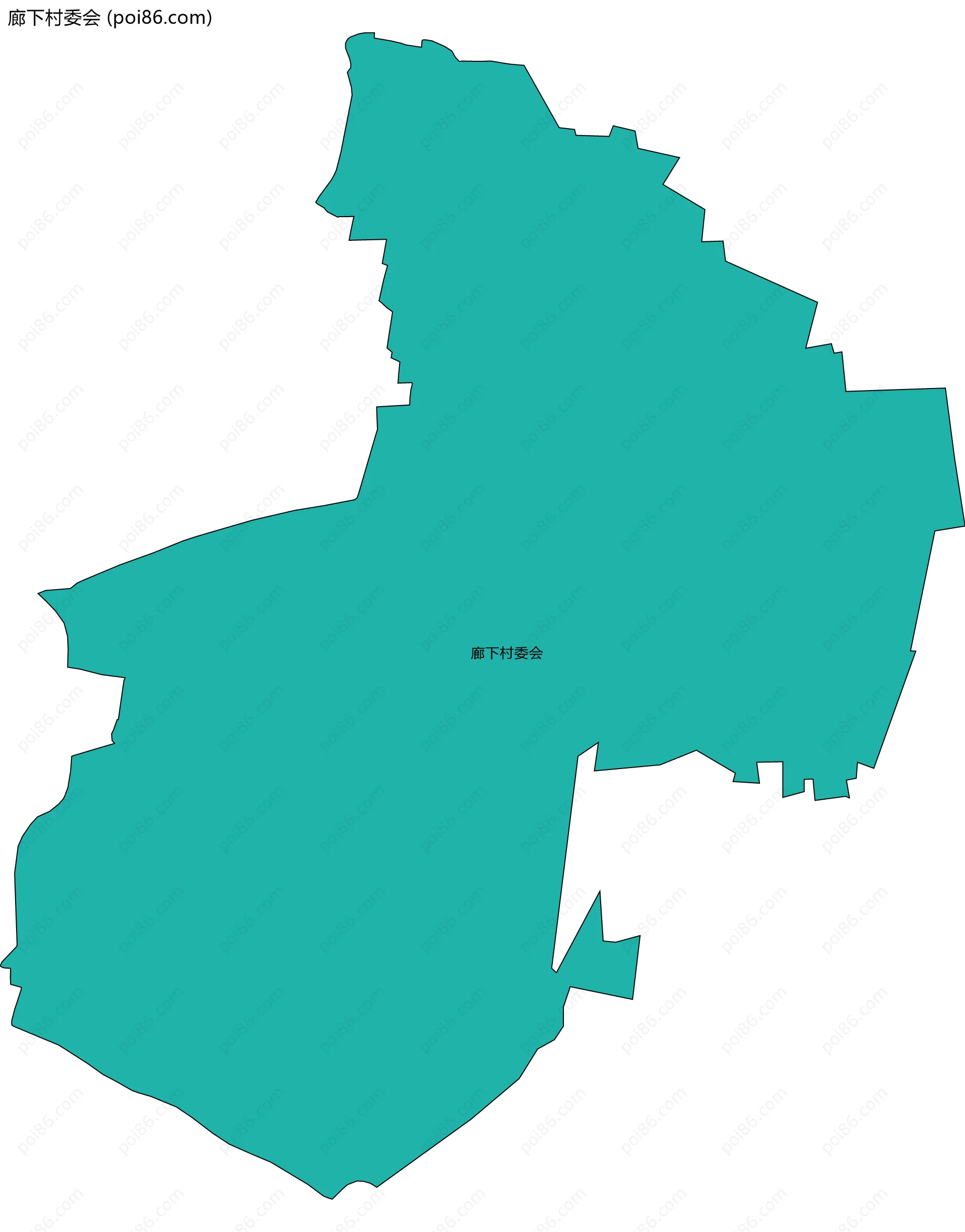 廊下村委会边界地图