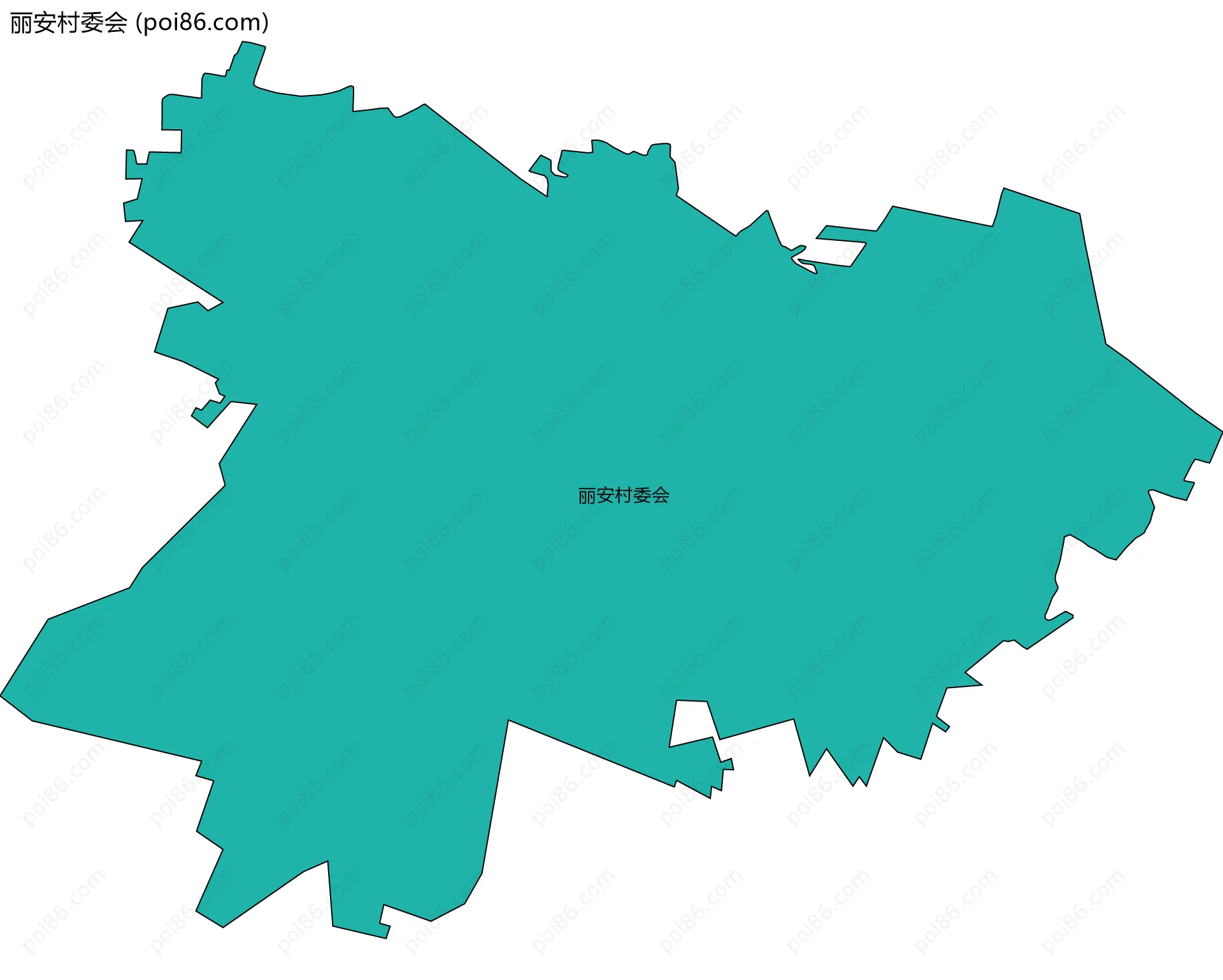 丽安村委会边界地图