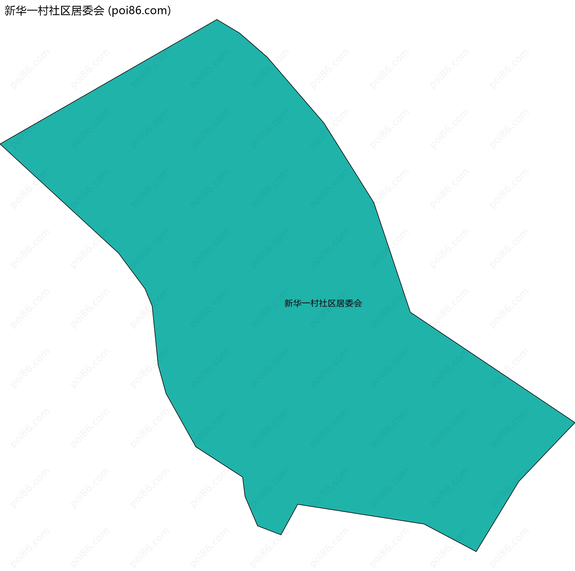 新华一村社区居委会边界地图