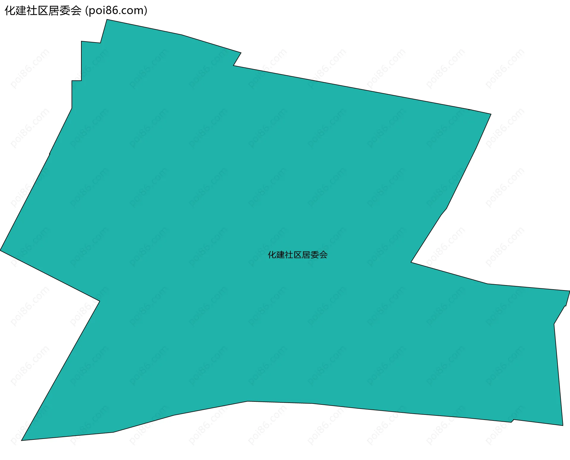 化建社区居委会边界地图