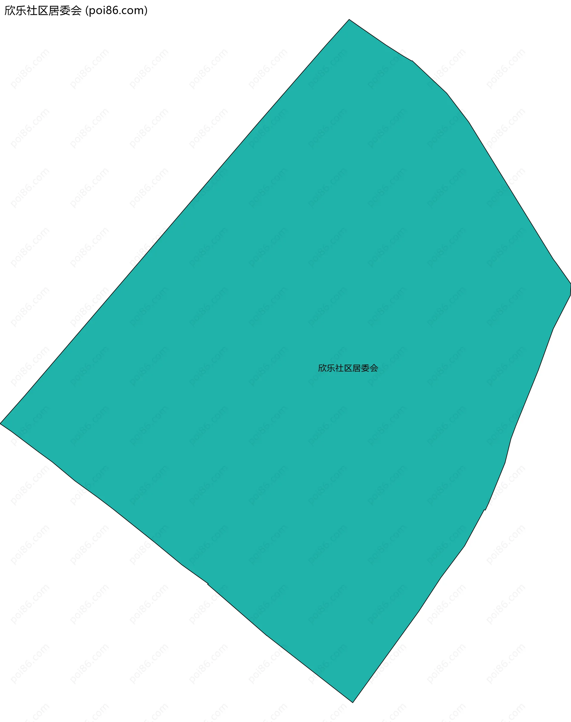 欣乐社区居委会边界地图