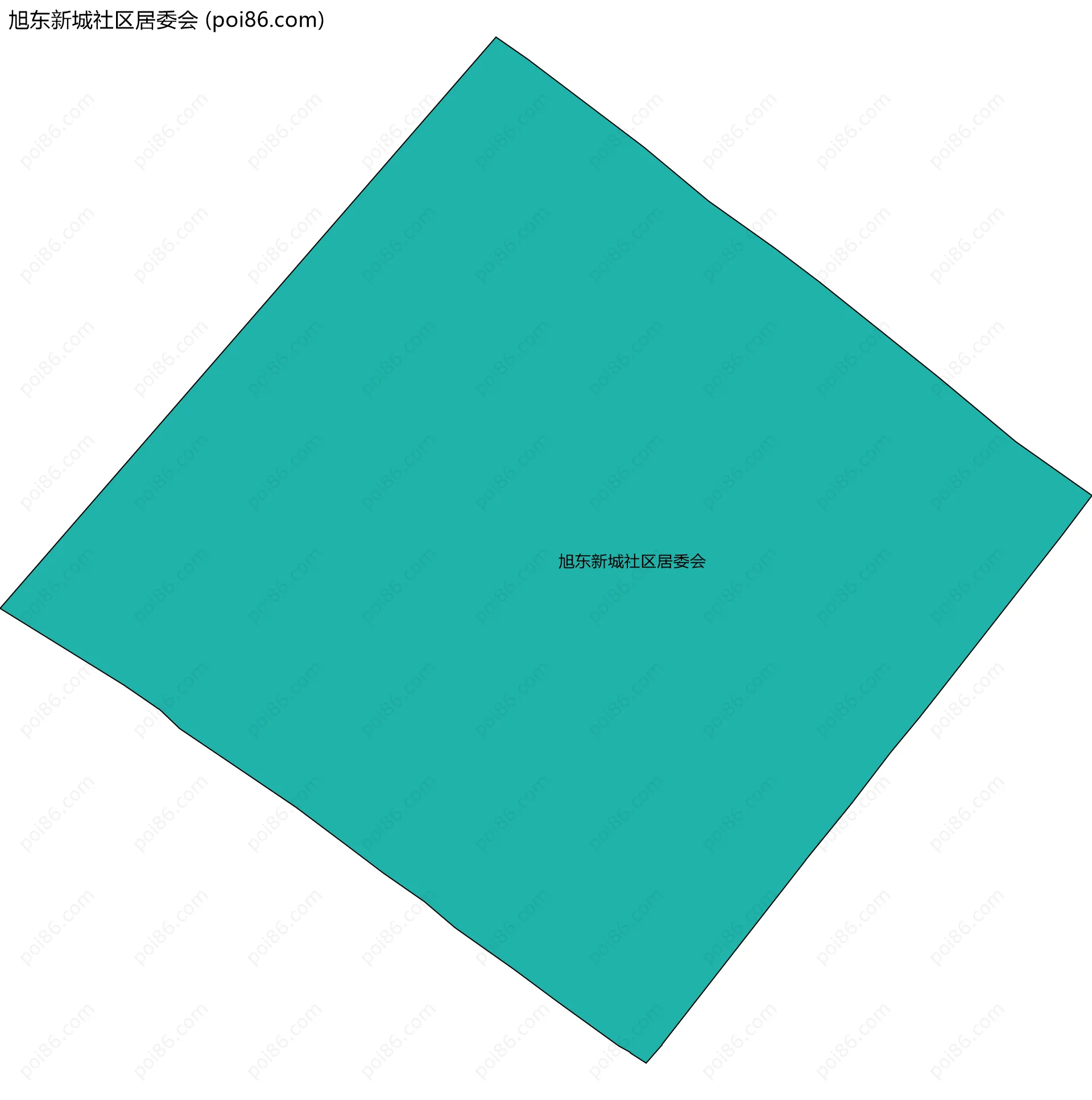 旭东新城社区居委会边界地图