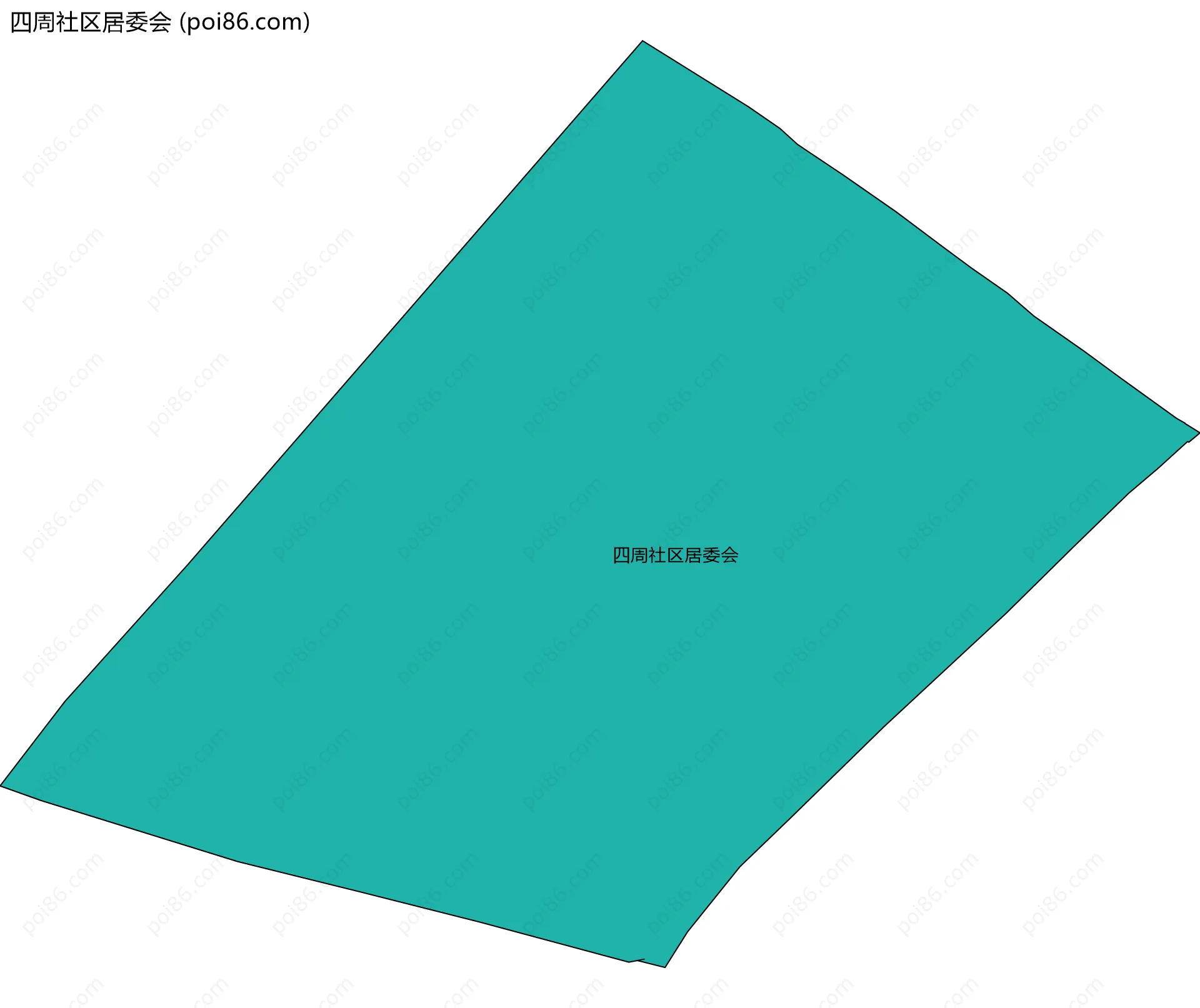 四周社区居委会边界地图