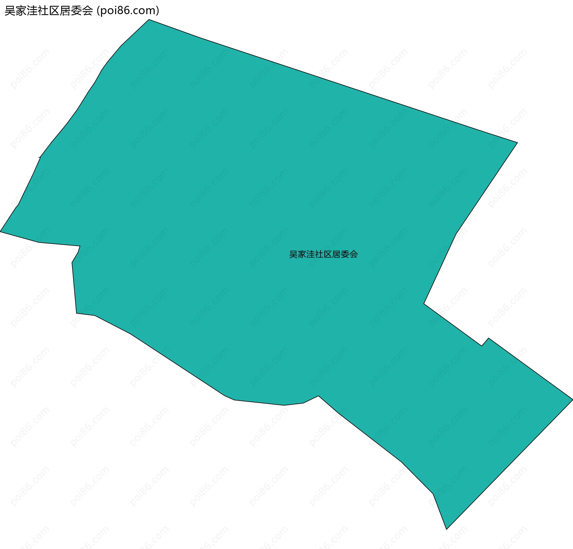 吴家洼社区居委会边界地图