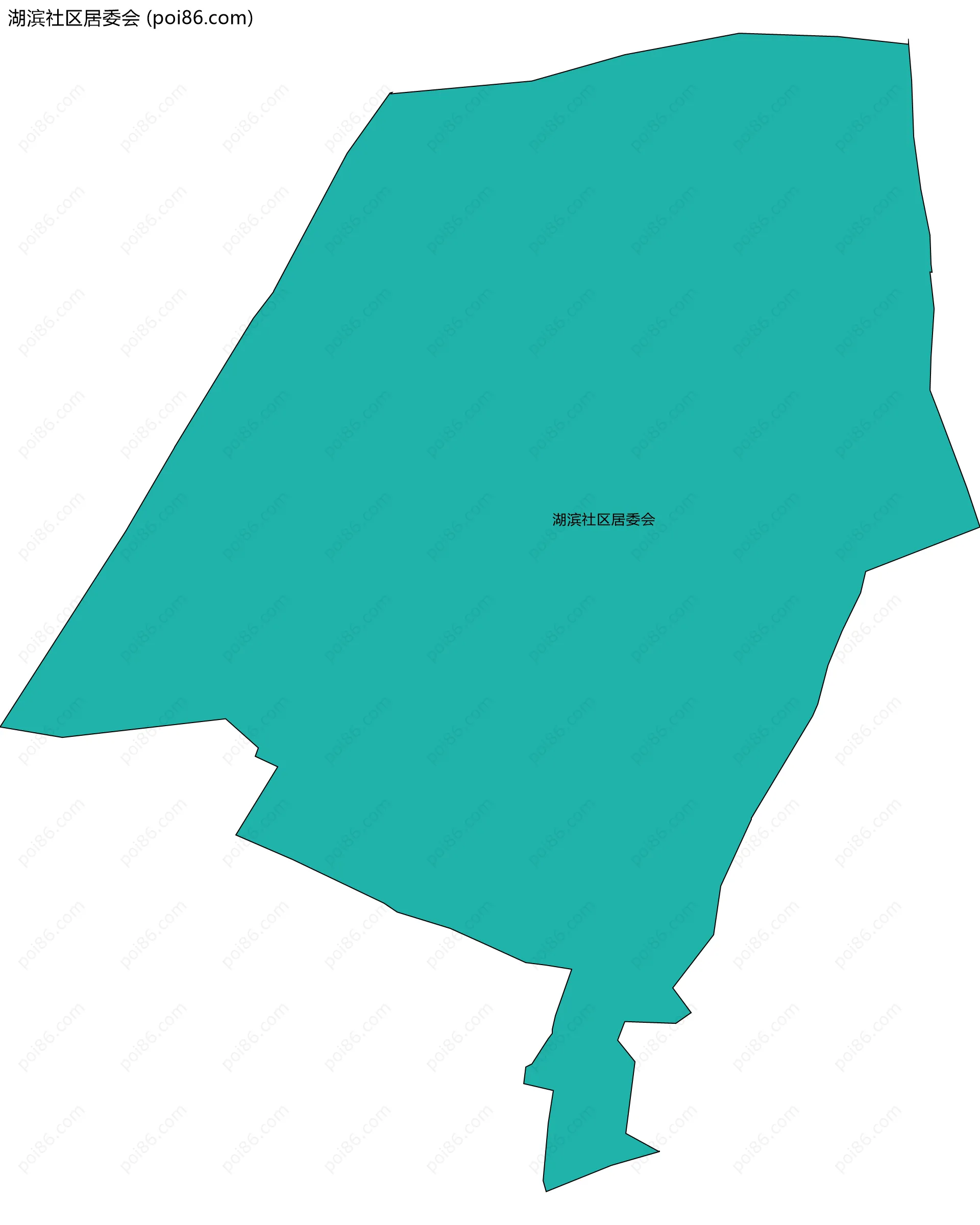 湖滨社区居委会边界地图