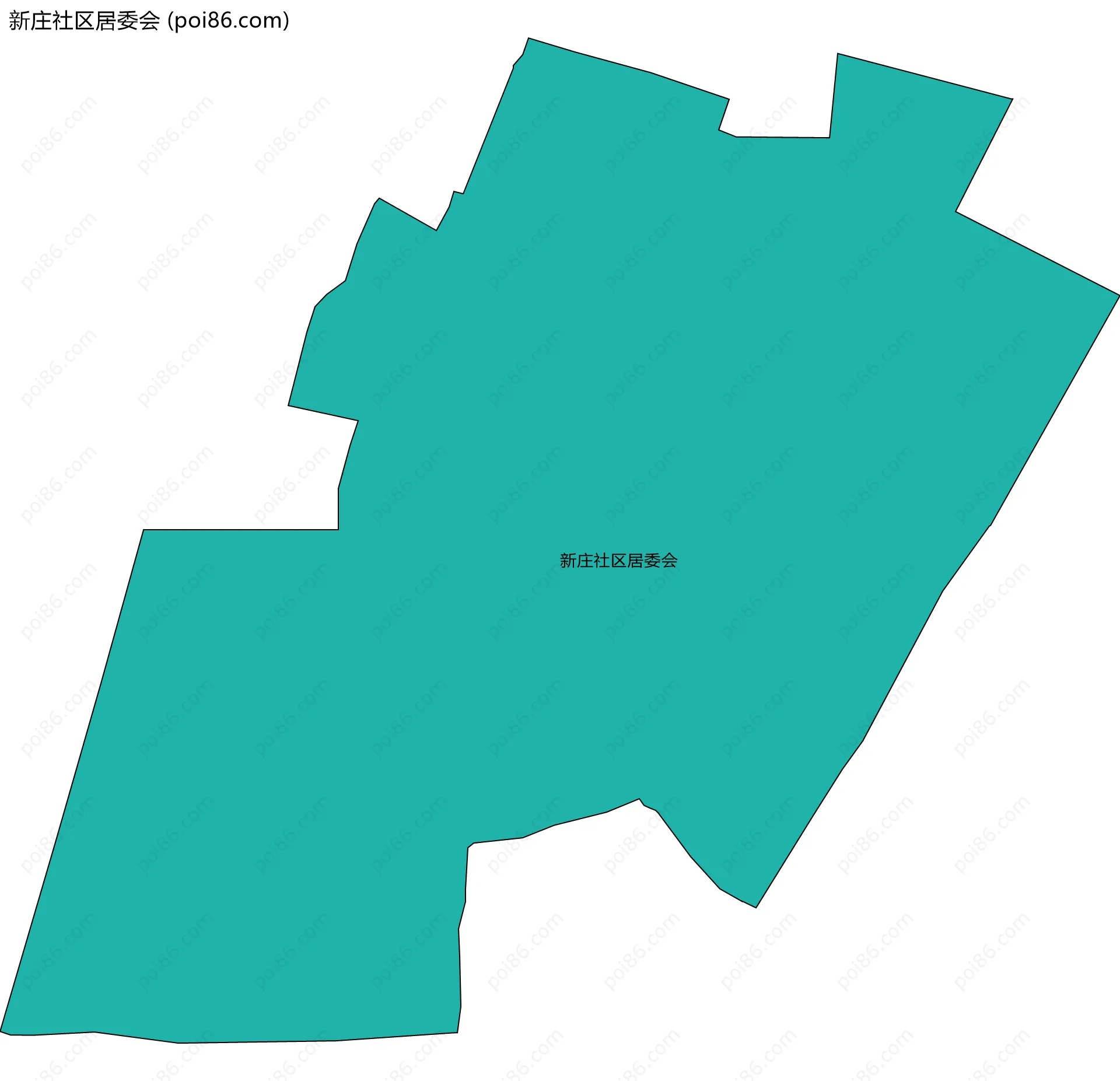 新庄社区居委会边界地图